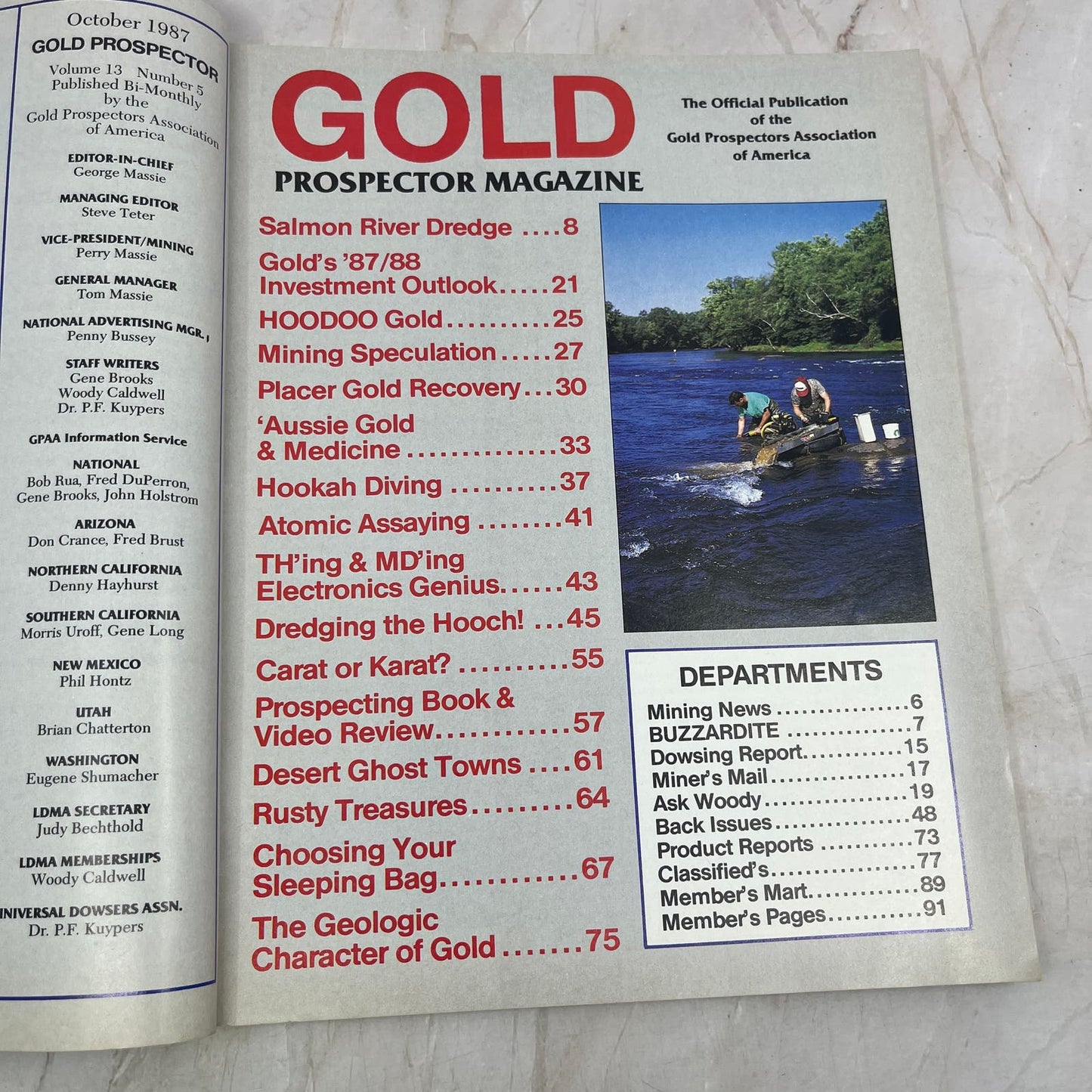 1987 Oct - Gold Prospector Treasure Hunting Magazine Dredging the Hooch M20