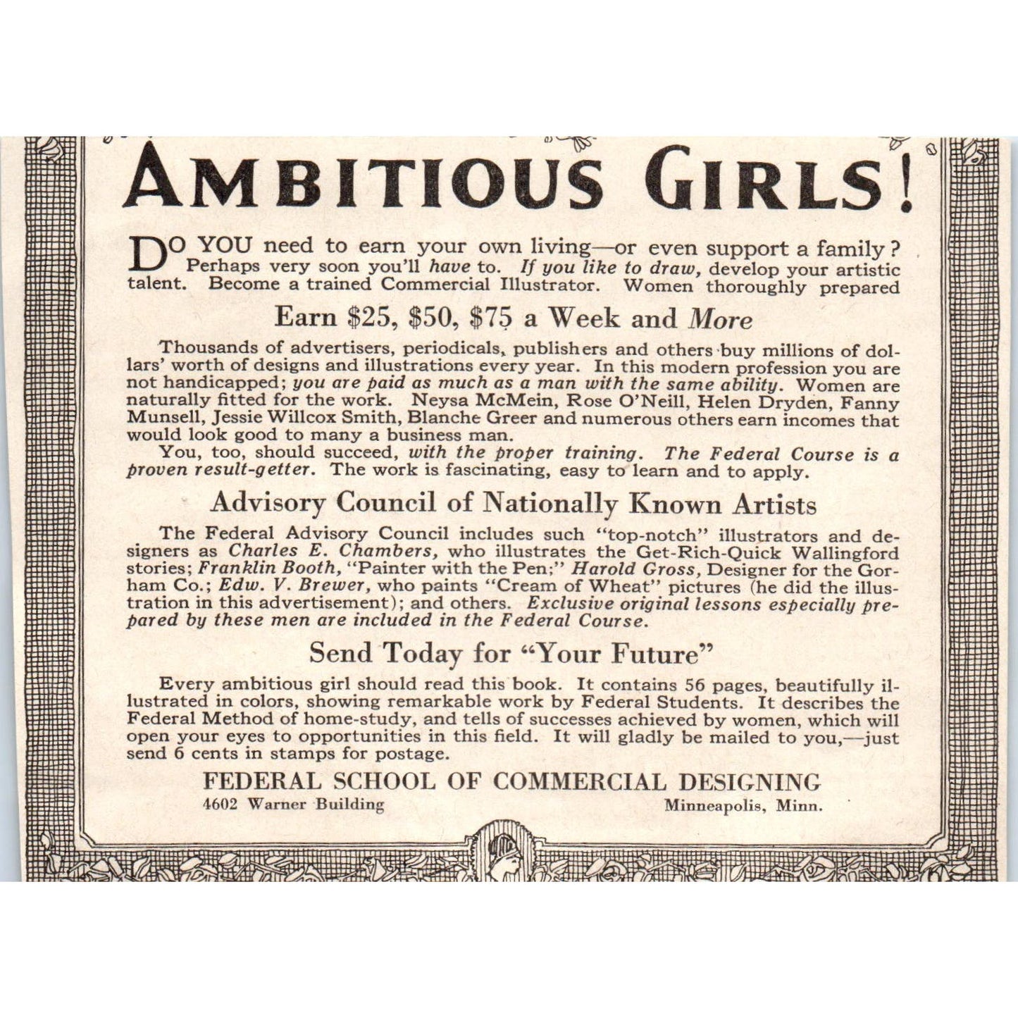 Gordon-Van Tine Co Home Building Davenport Iowa 1918 Magazine Ad AF1-WH1