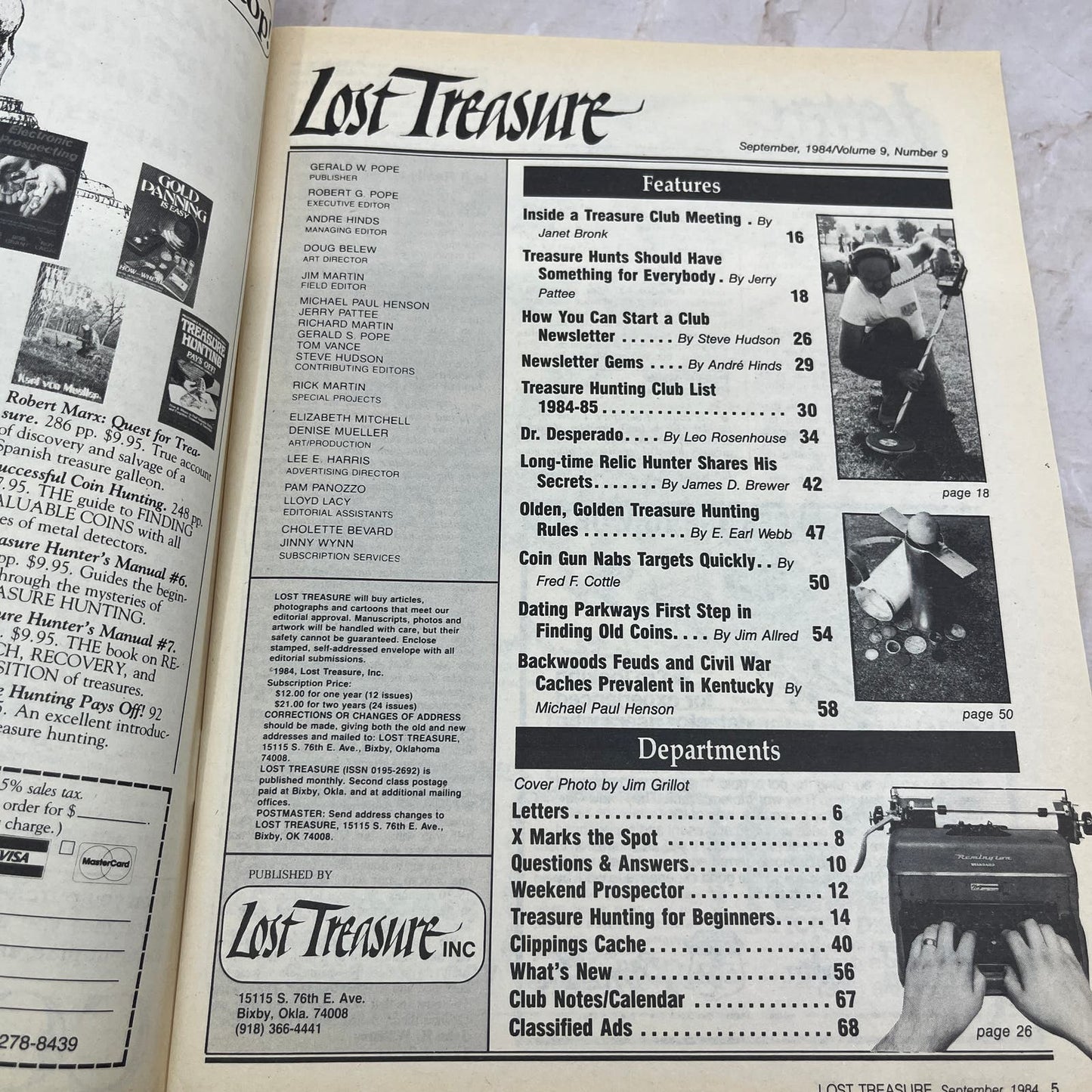 1984 Sept - Lost Treasure Magazine - Treasure Hunting Gold Prospecting M15