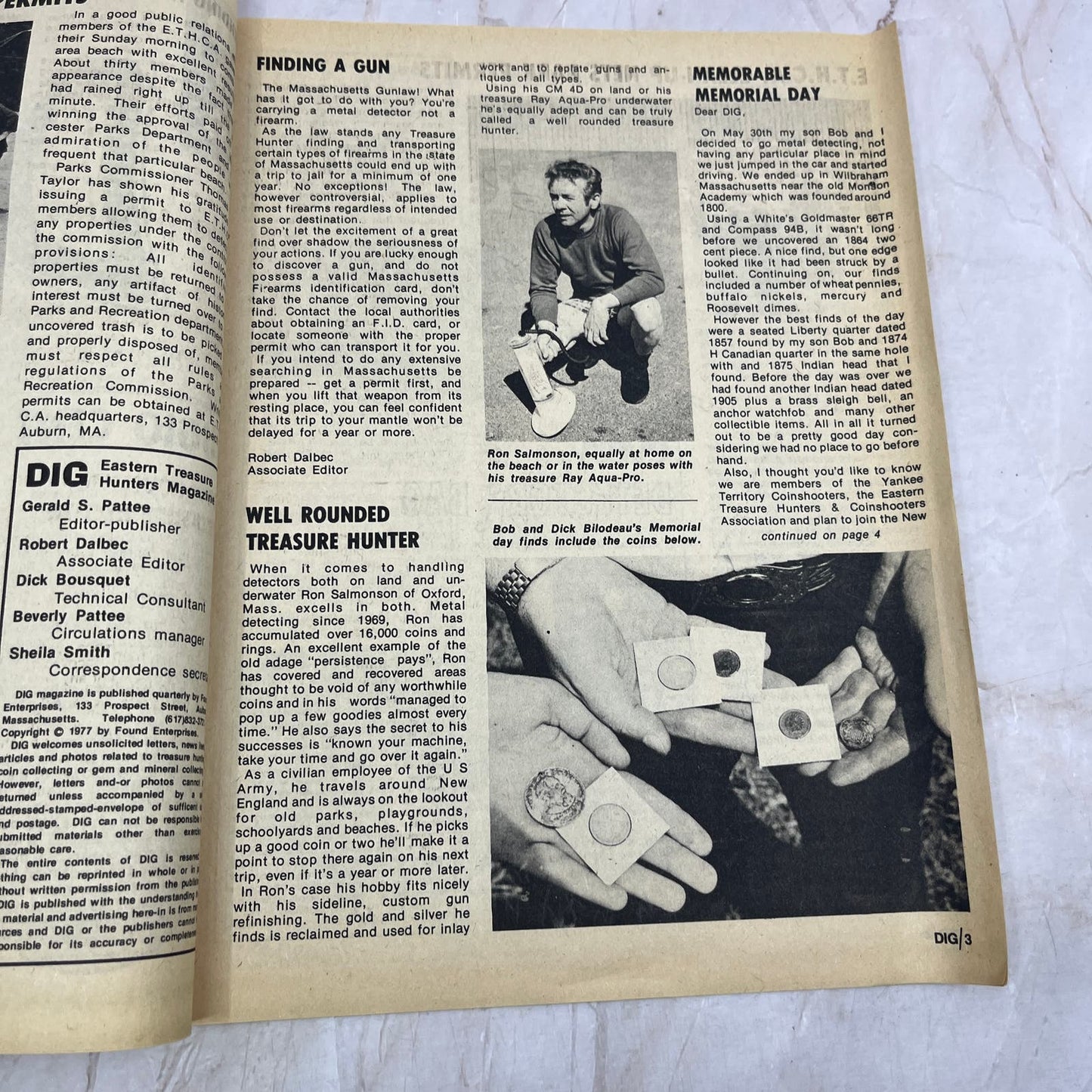 1977 Summer - DIG Eastern Treasure Hunters Magazine - First Issue M18