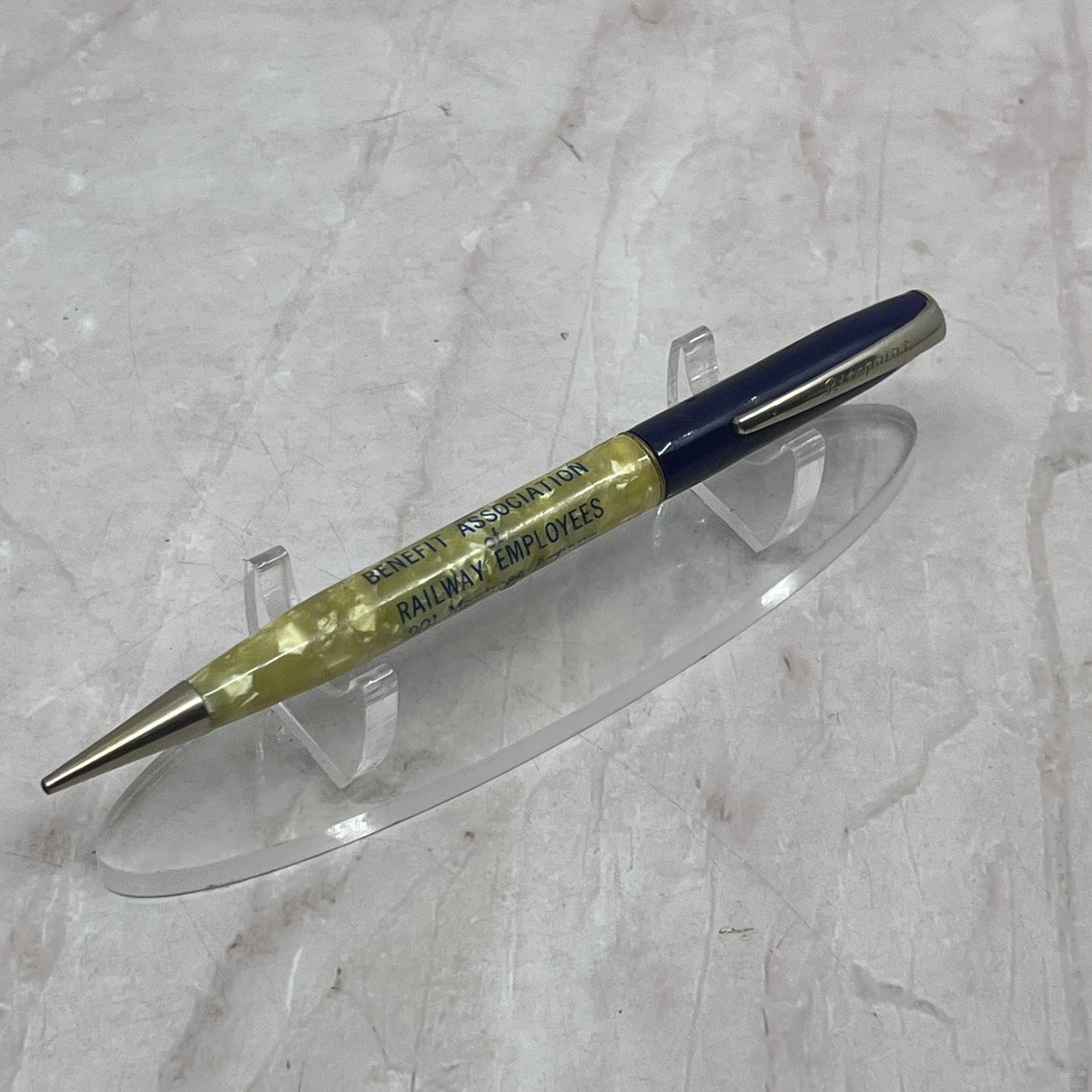 Benefit Association Railway Employees Chicago Celluloid Mechanical Pencil SB8-Y2