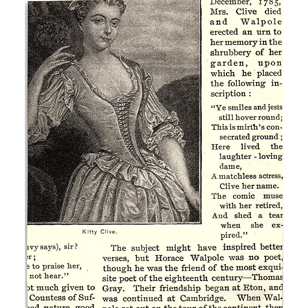 Horace Walpole Portrait 1892 Art Print AG2-M24