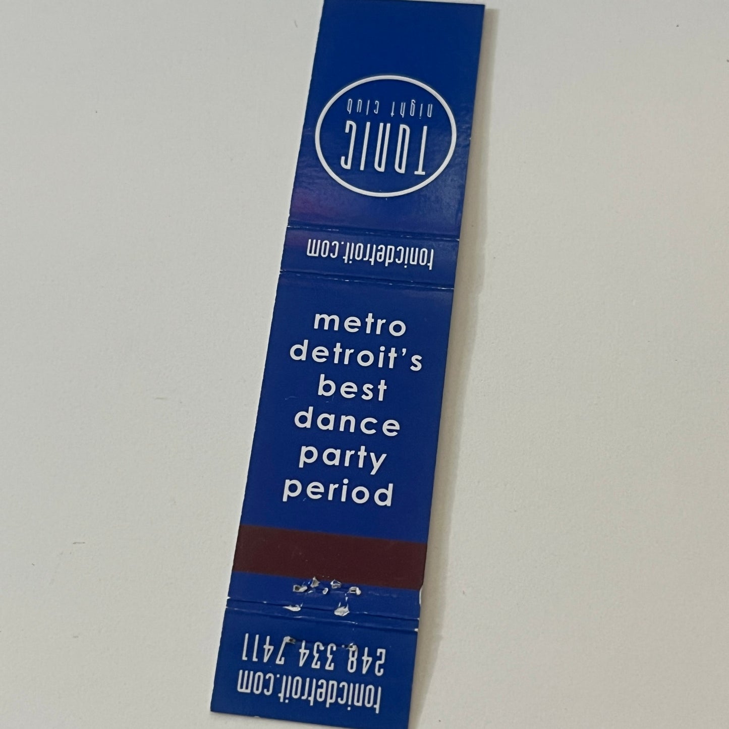 Tonic Night Club Detroit MI Vintage Matchbook TB6-MB2-9