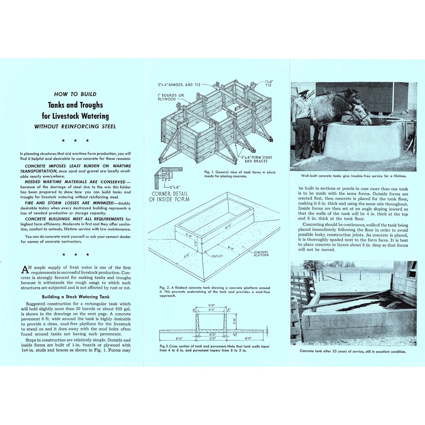 Tanks & Troughs Livestock Watering Brochure Portland Cement Des Moines IA AG5-H1
