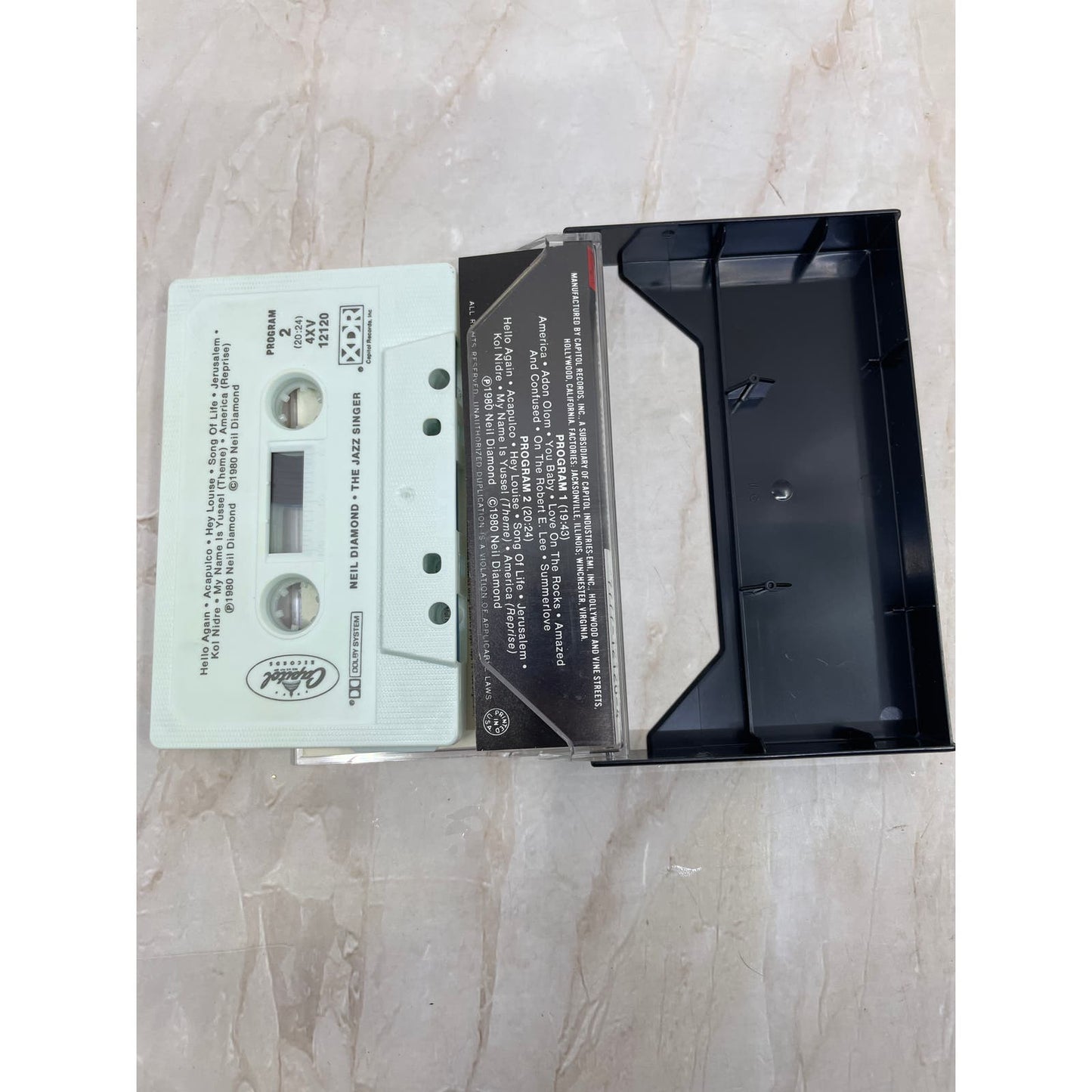 Neil Diamond Jazz Singer Capital Records Cassette Tape TH5-T1