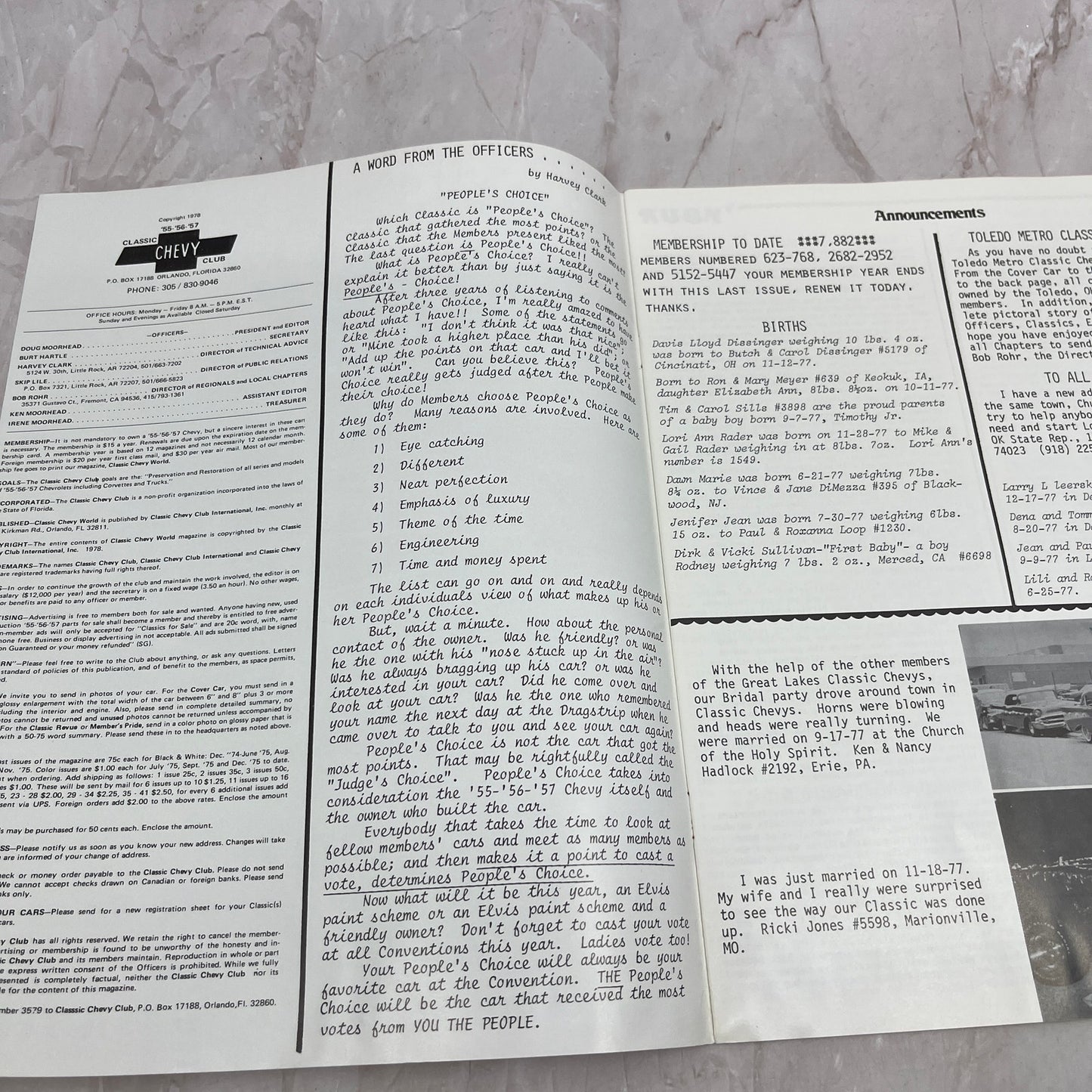 Steering Wheel Dash Trim - '55, '56, '57 Classic Chevy World - Feb 1978 M30