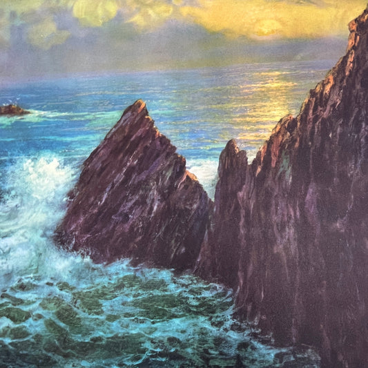 Retro Kitsch Mexican Art Print La Quebrada Acapulco Vintage 12x14 V17