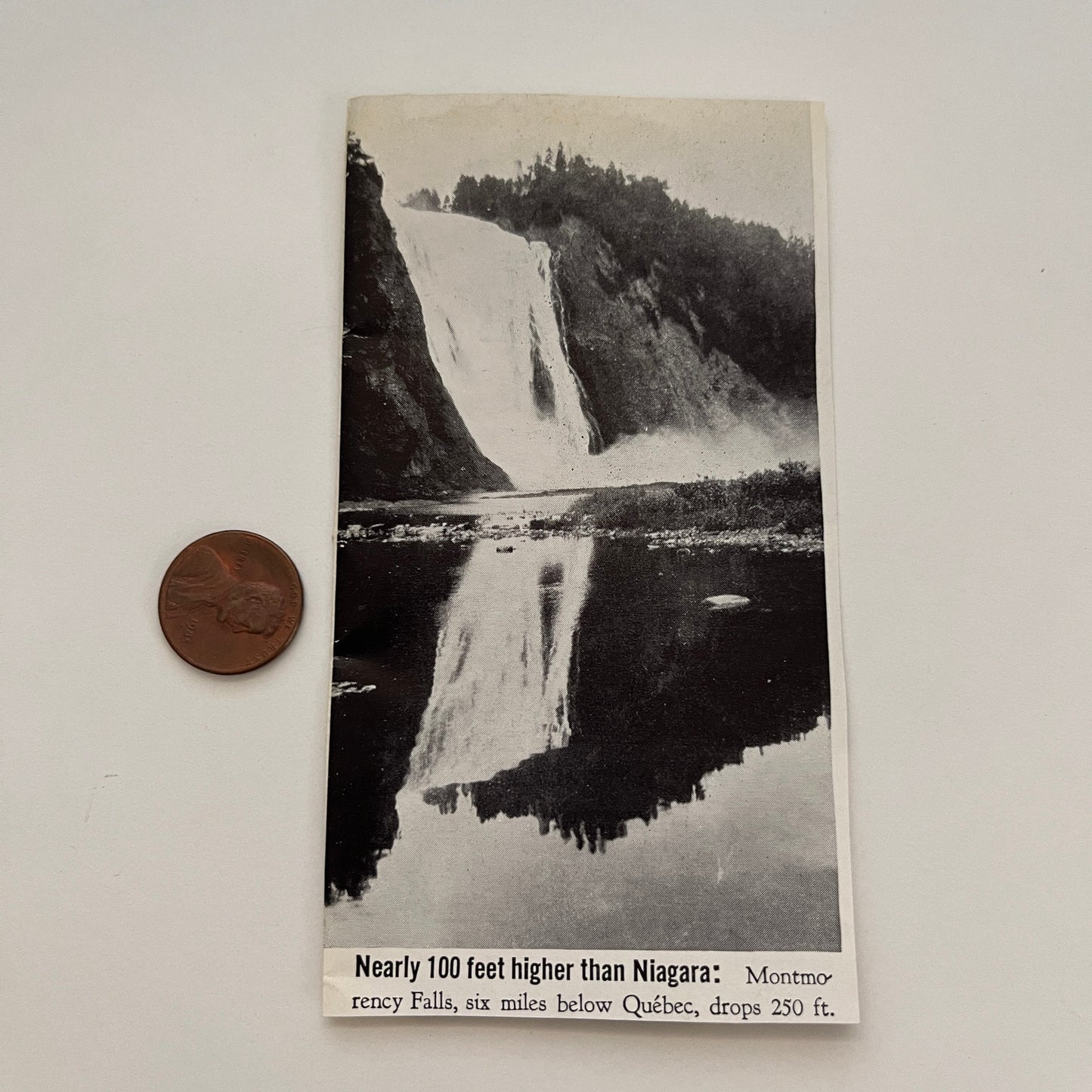 Montmorency Falls Higher than Niagara Quebec QB 1941 Magazine Picture SAG4-M3