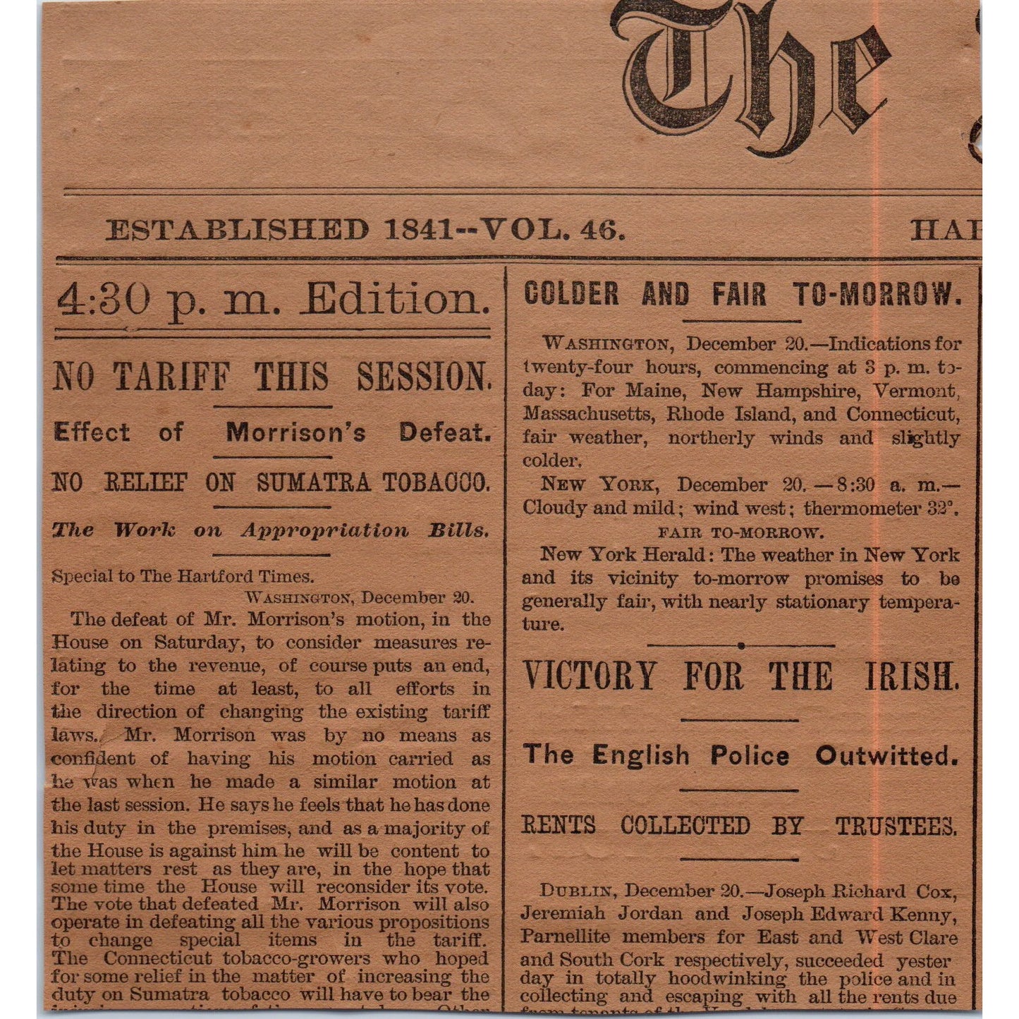 J. Samuels & Co Boot and Shoe House 1886 Hartford CT Victorian Ad AB8-HT1