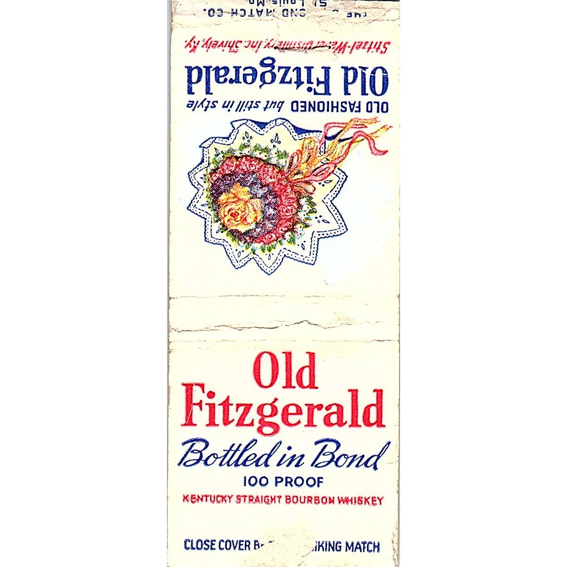 Old Fitzgerald Shively Kentucky Vintage Matchbook Cover SC7-Y6