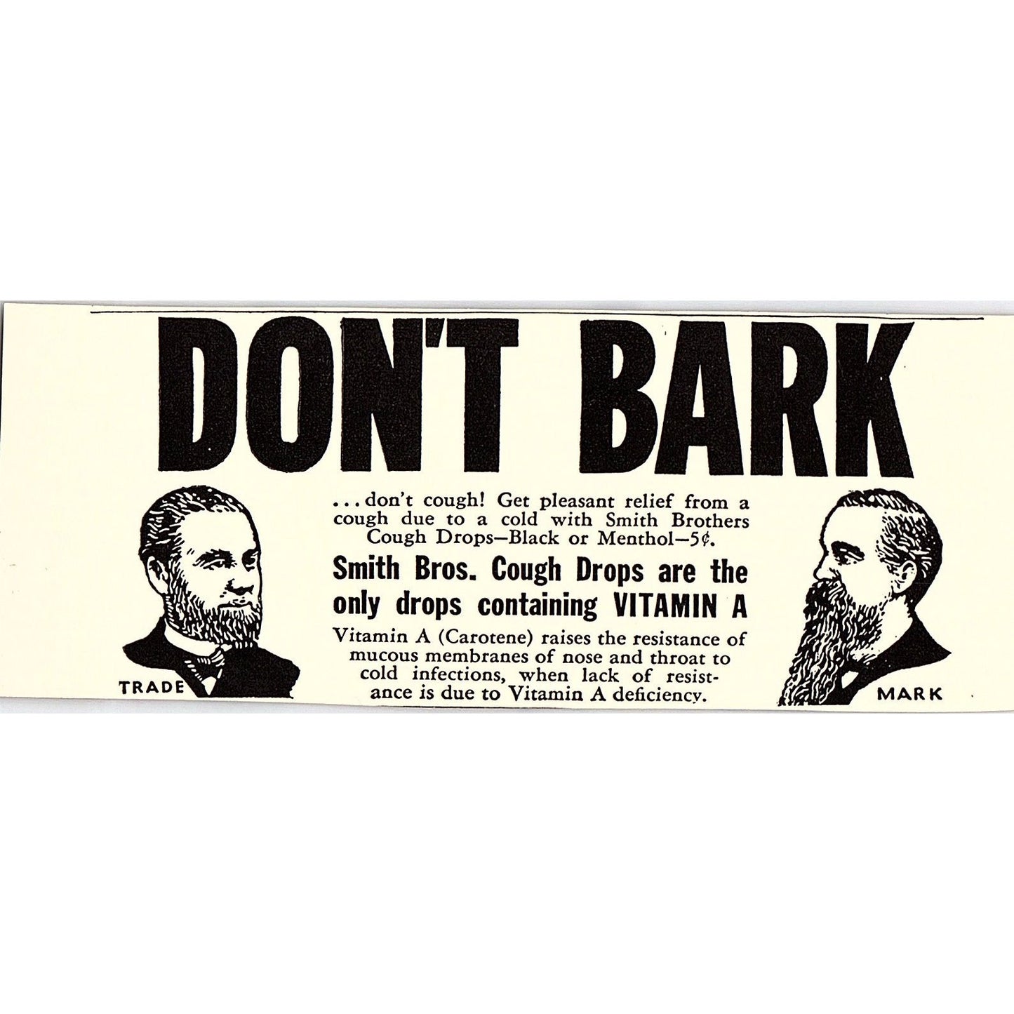 Smith Bros. Cough Drops 1940 Ad AF8-H1