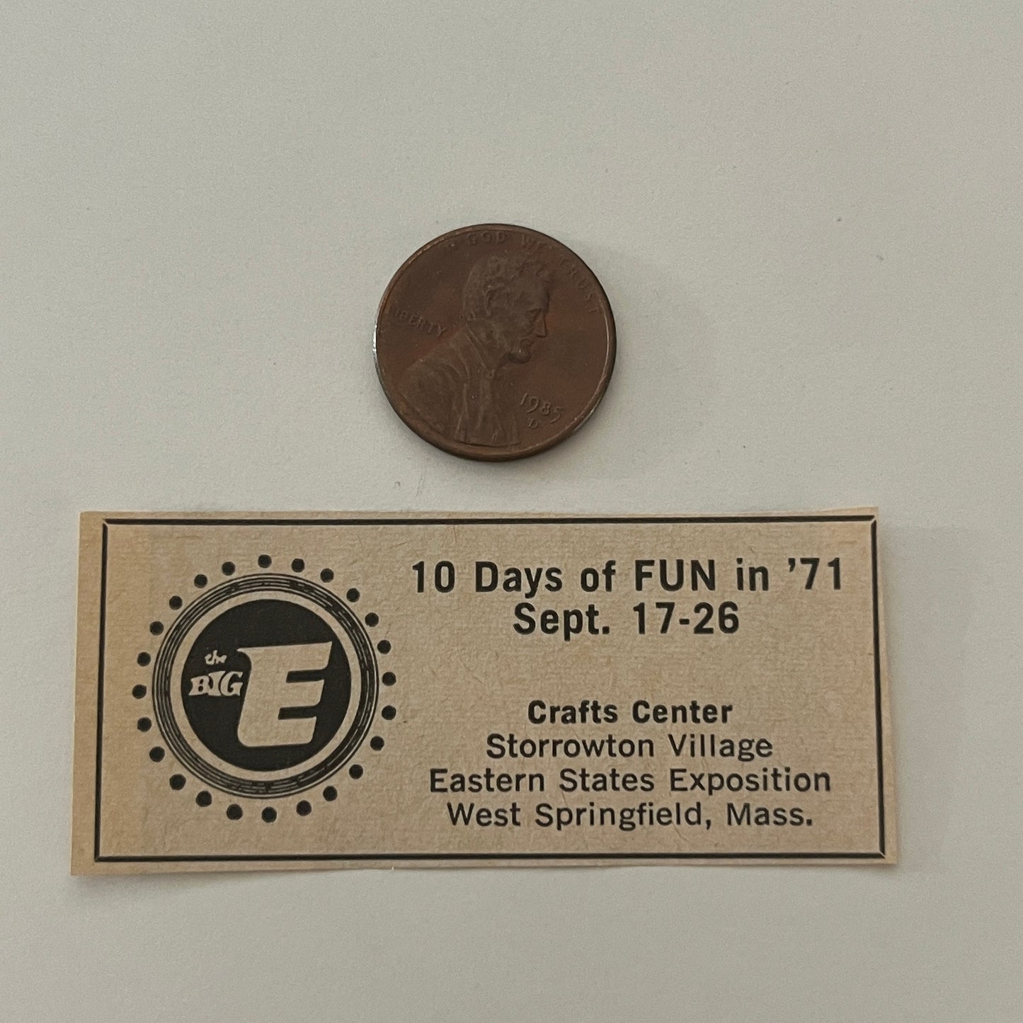 The Big E Crafts Center Storrowton West Springfield MA 1971 Magazine Ad SAG4-S18