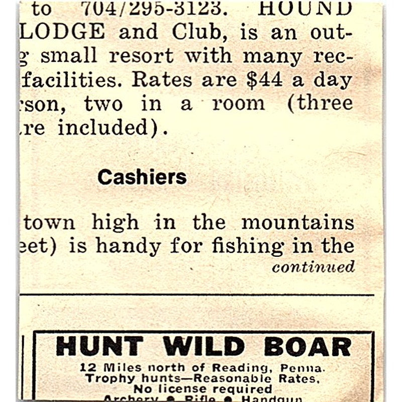 Olivier's Fly-In Camps White River Ontario Canada 1977 Ad AF6-M3