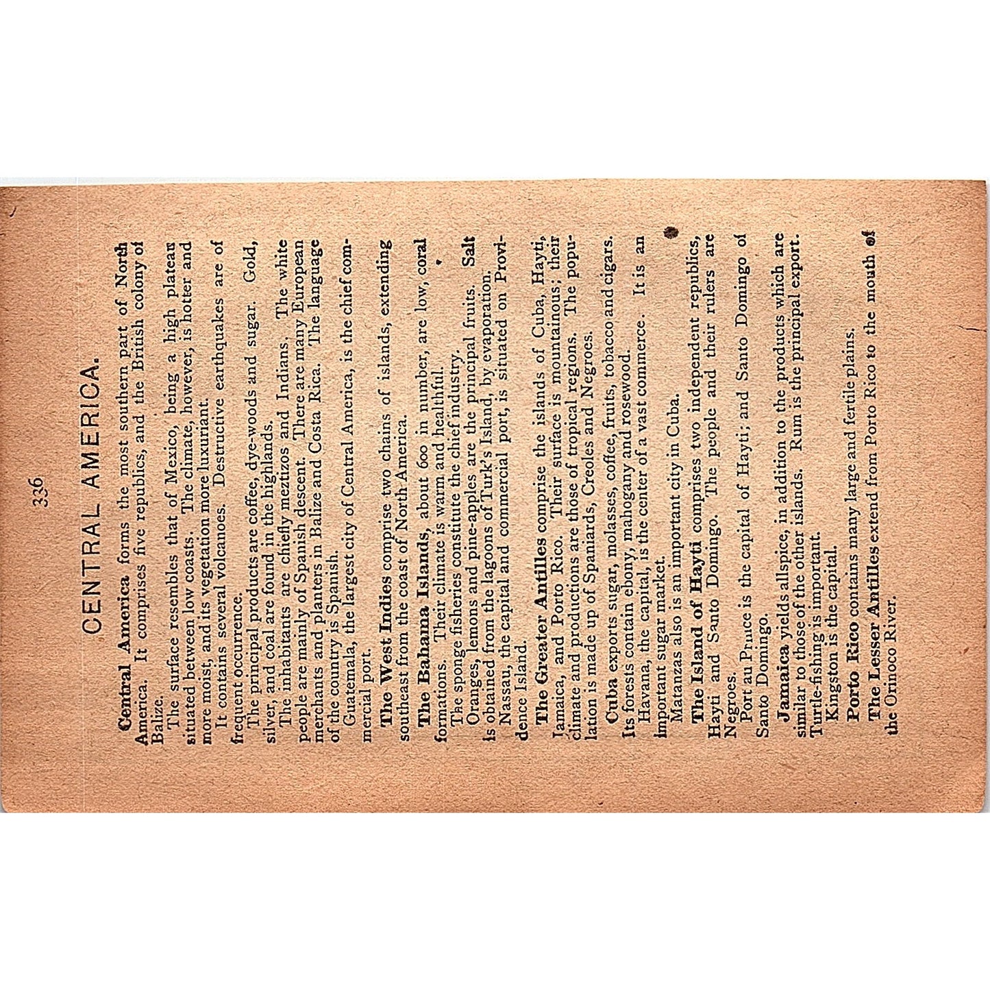 Antique 1889 Map of Mexico 1889 Pocket Map Engraving SAG4-H3