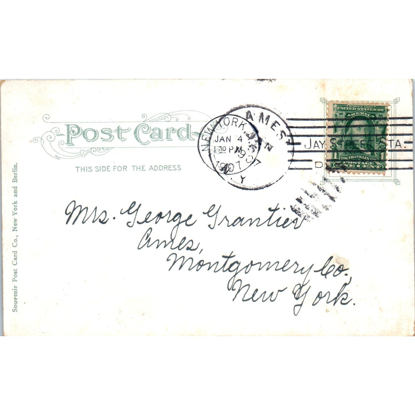 1907 Williamsburg Bridge New York Original Postcard PC10