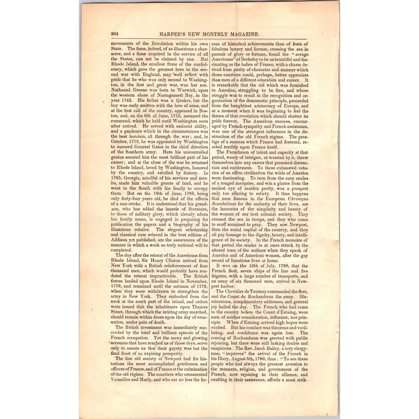 Newport Rhode Island Historical & Social Traveler- 15 Pages 1854 Article I19