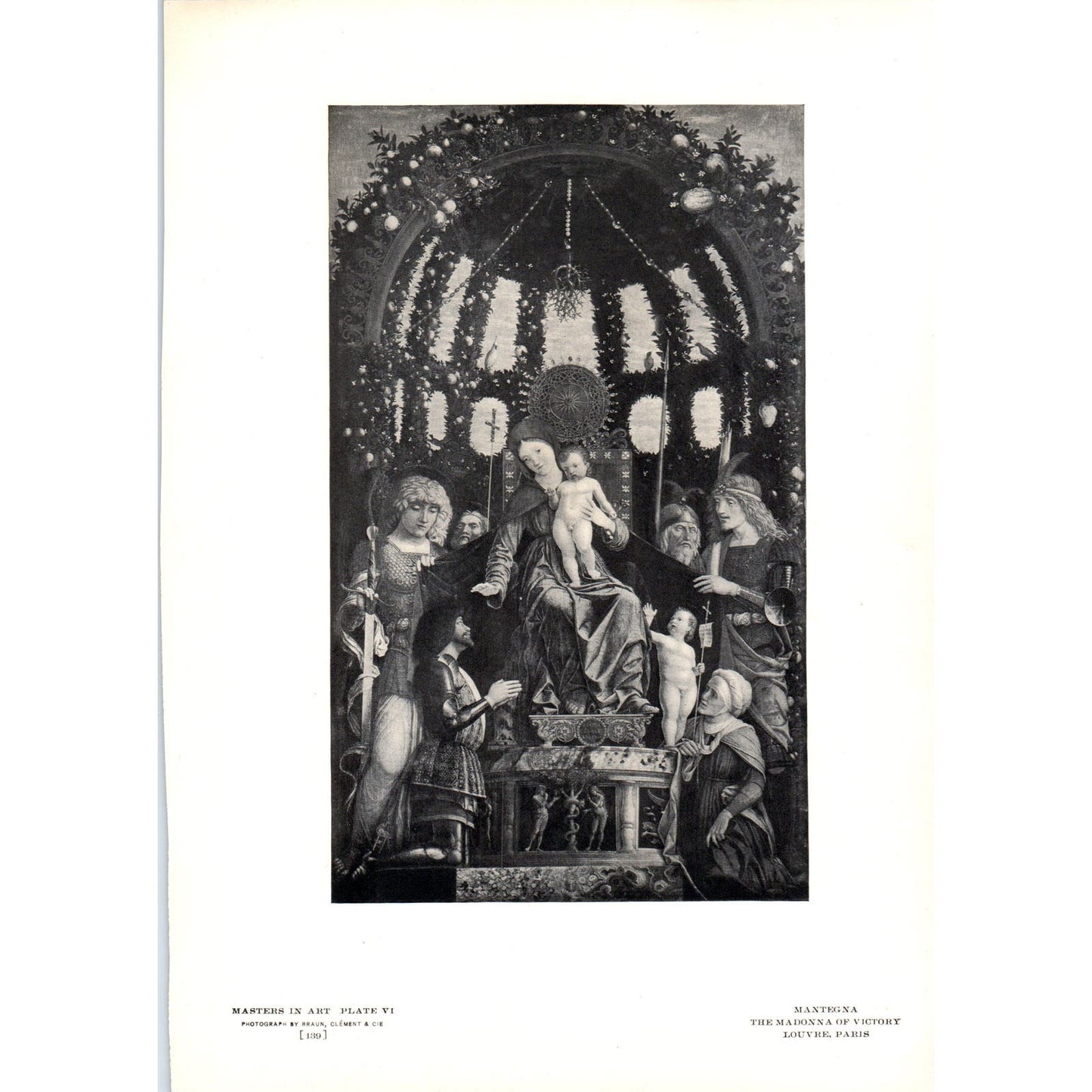 The Madonna of Victory - Mantegna c1905 Art Print D15