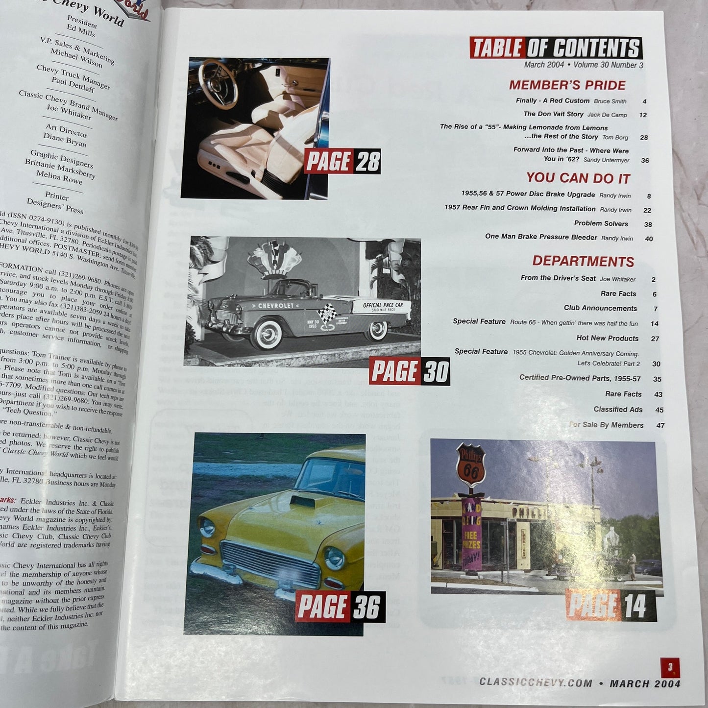 Bruce Smith's Awesome 57 - Classic Chevy World Magazine - Mar 2004 M29