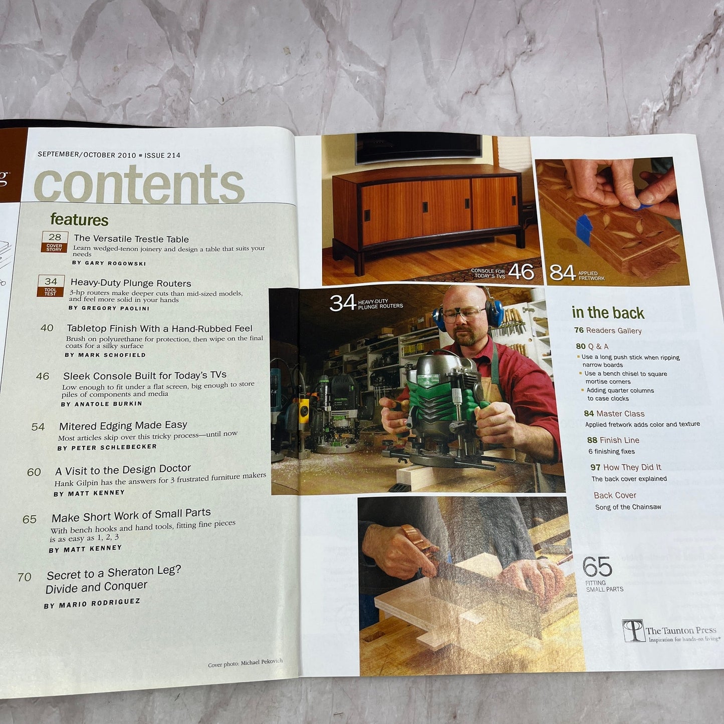 Wedged Tenon - Oct 2010 No 214 - Taunton's Fine Woodworking Magazine M34