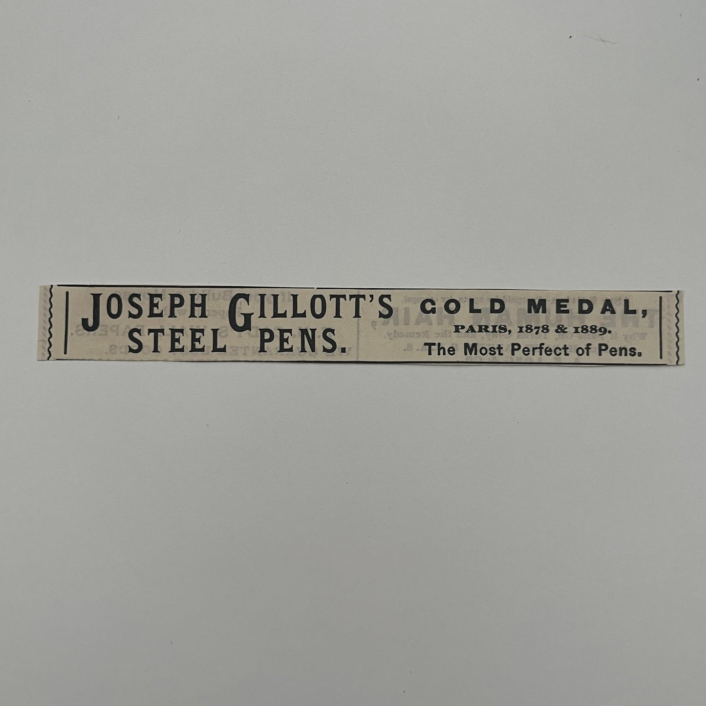 Joseph Gillott's Gold Medal Steel Pens Paris Fountain Dip Pens 1892 Ad AG2-7