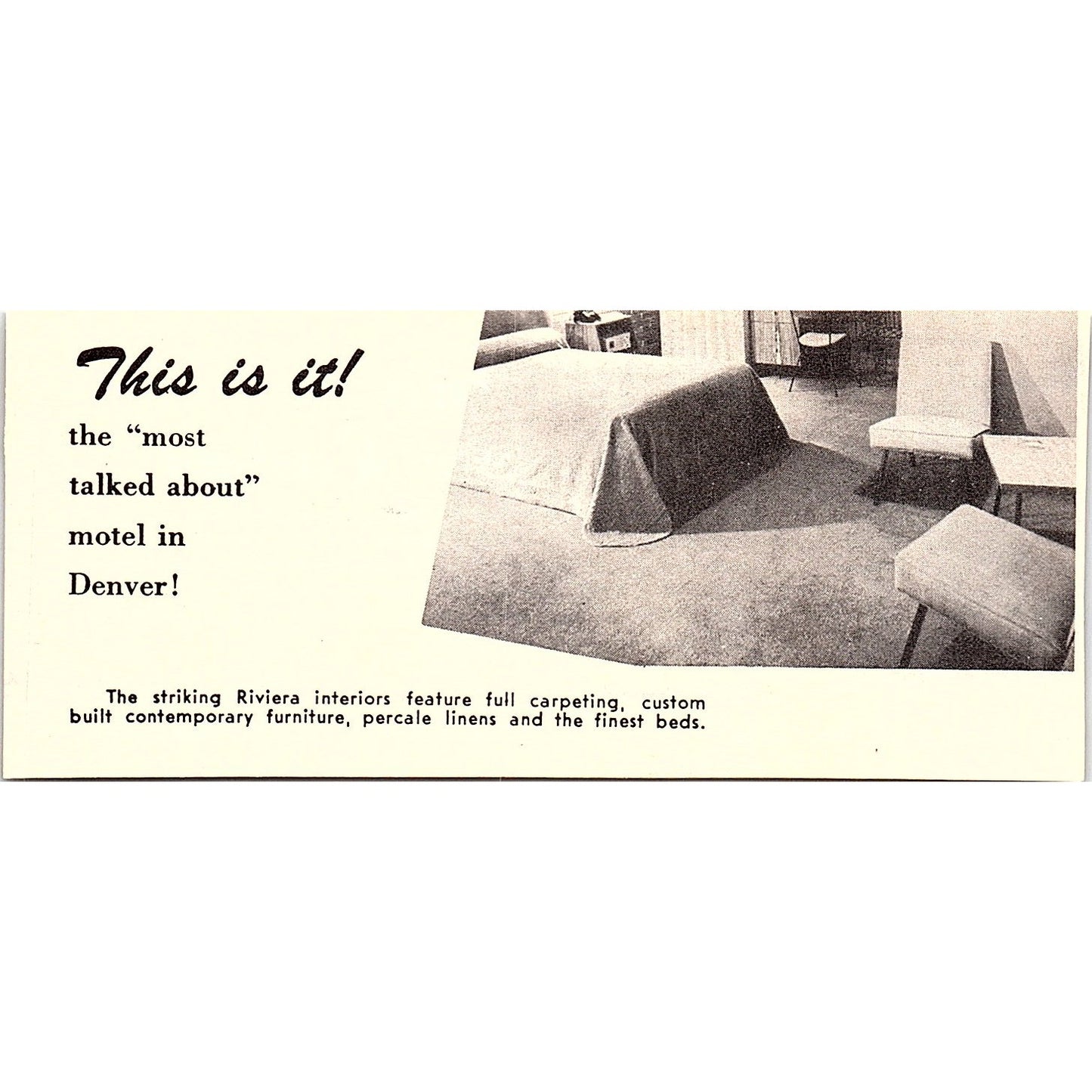 Palomino Motor Lodge J.C. Arden Denver CO 1958 Ad AG1-M1