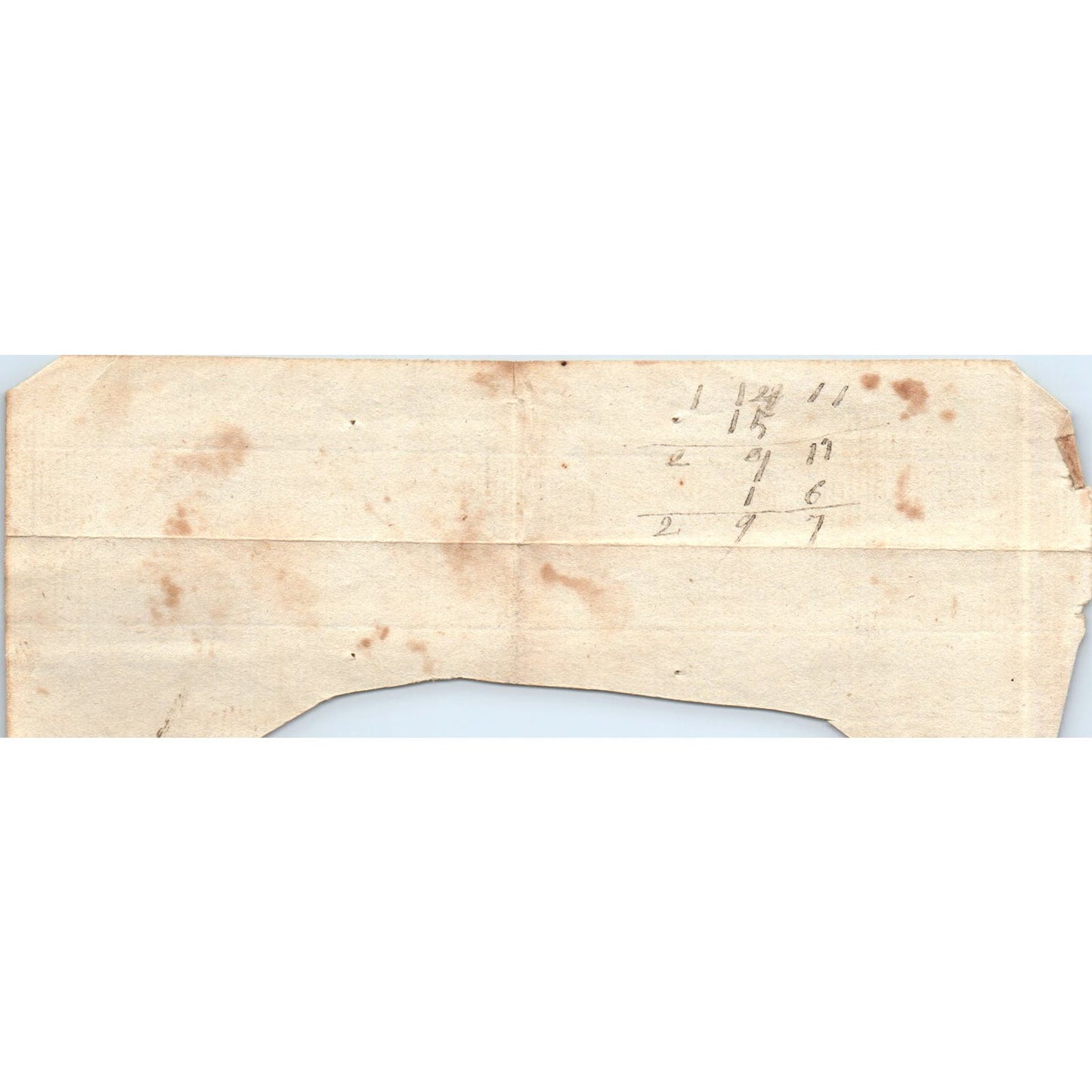 1794 Handwritten Receipt Colrain Massachusetts John Clark Miles Baileigh AE6-08