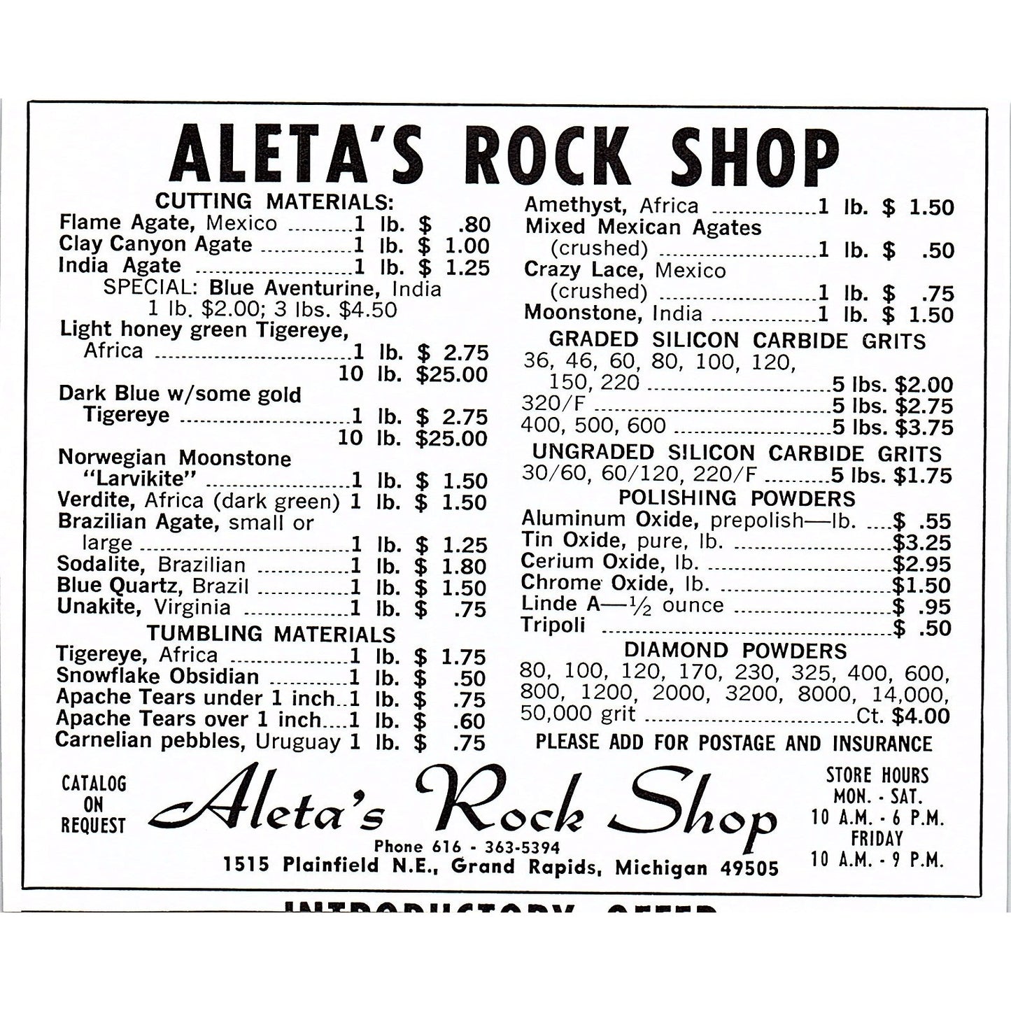 Jade World Lapidary Redwood Valley California 1972 Ad AF8-H2