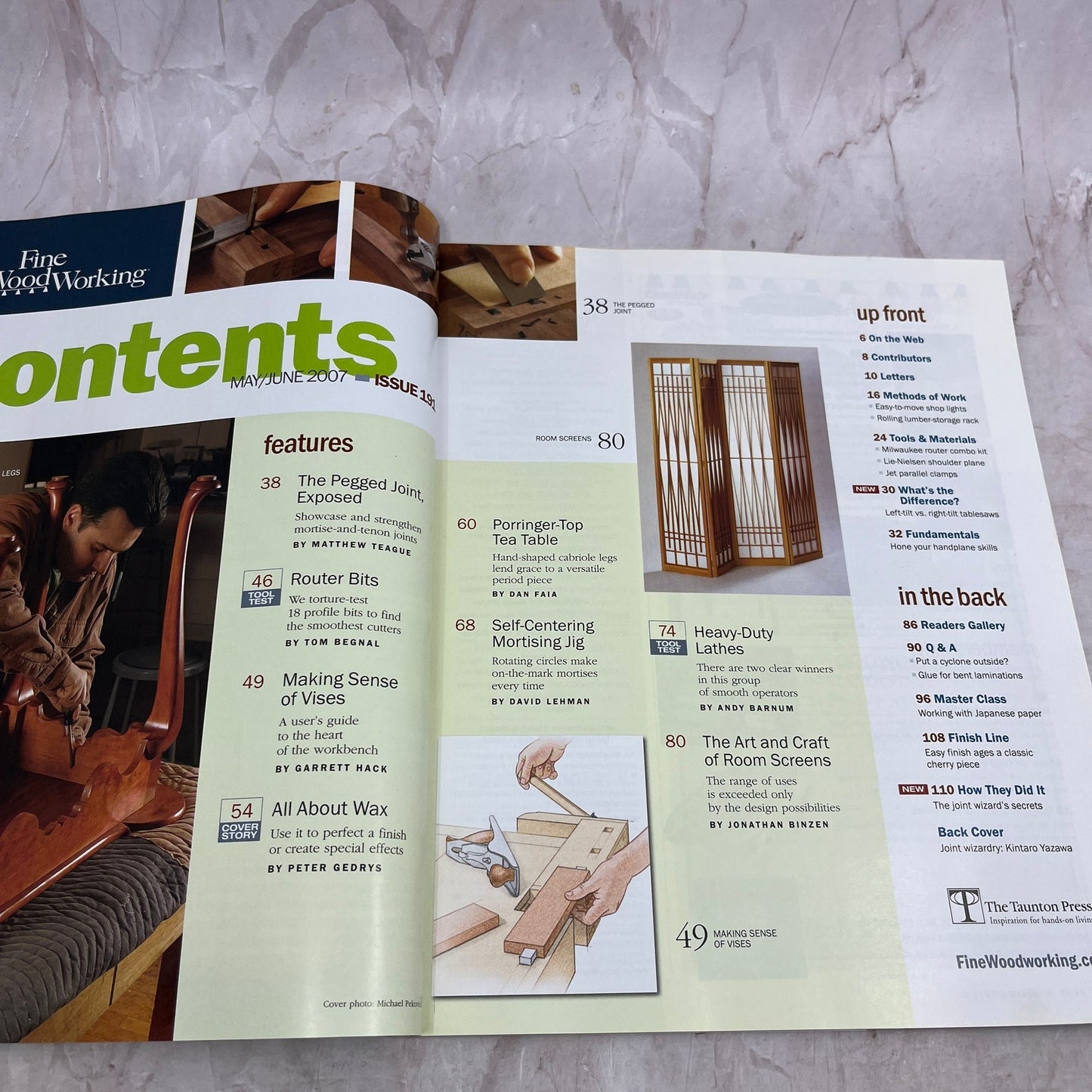 Wax Finishing Secrets - Jun 2007 No 191 Taunton's Fine Woodworking Magazine M36