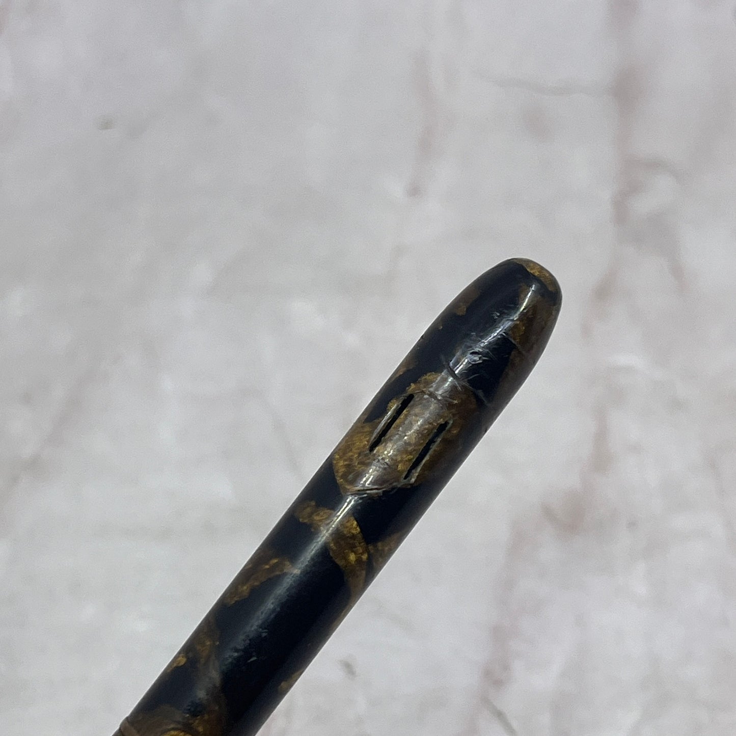 Celluloid Brown Marbled Vintage Mechanical Pencil SB8-Y2