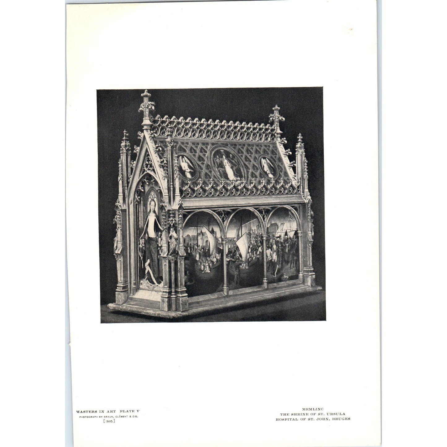 The Shrine of St. Ursula - Memlinc c1905 Art Print D16