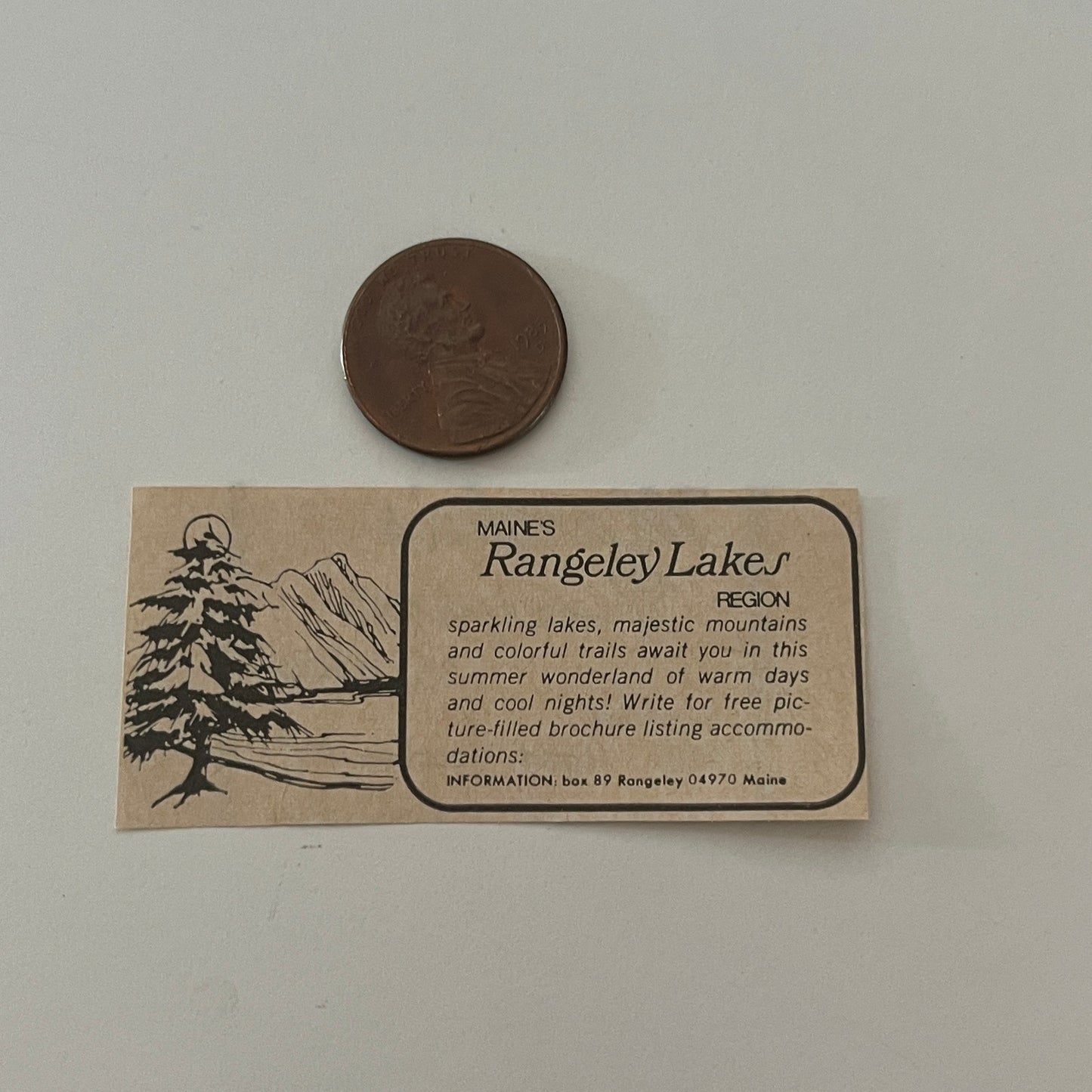 Maine's Rangeley Lakes Region Rangeley ME 1971 Magazine Ad SAG4-S17