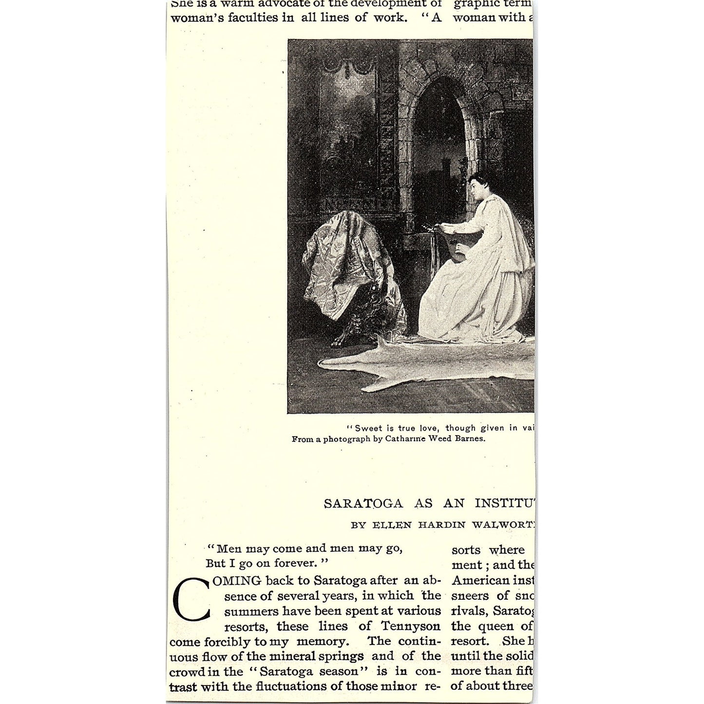 The Song of the Shirt Photograph by Catherine Weed Barnes 1892 Art Print AG2-9
