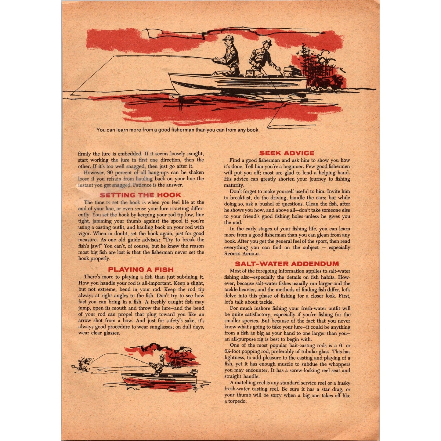 The ABC's of Catching Fish by Homer Circle 8 Page 1966 Article SI11