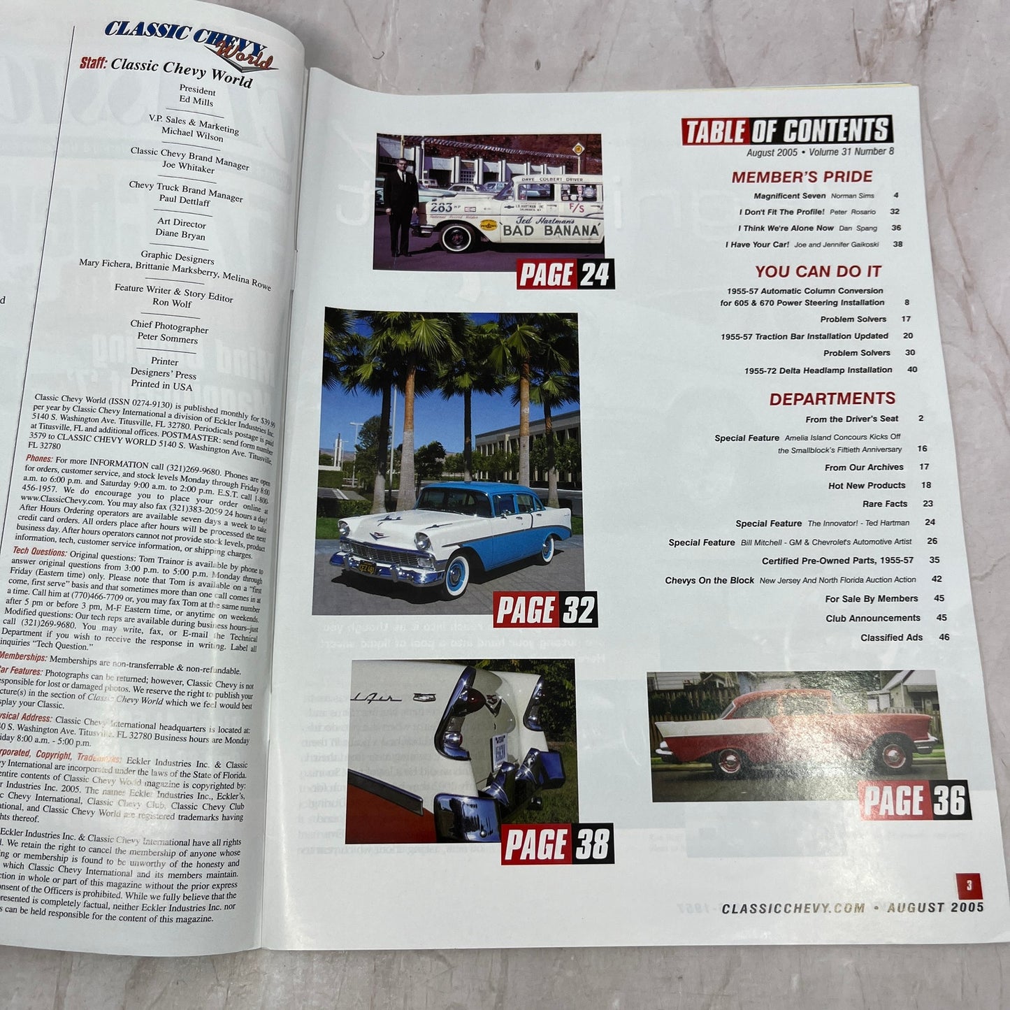 75 Custom Magnificent 7 - Classic Chevy World Magazine - Aug 2005 M29