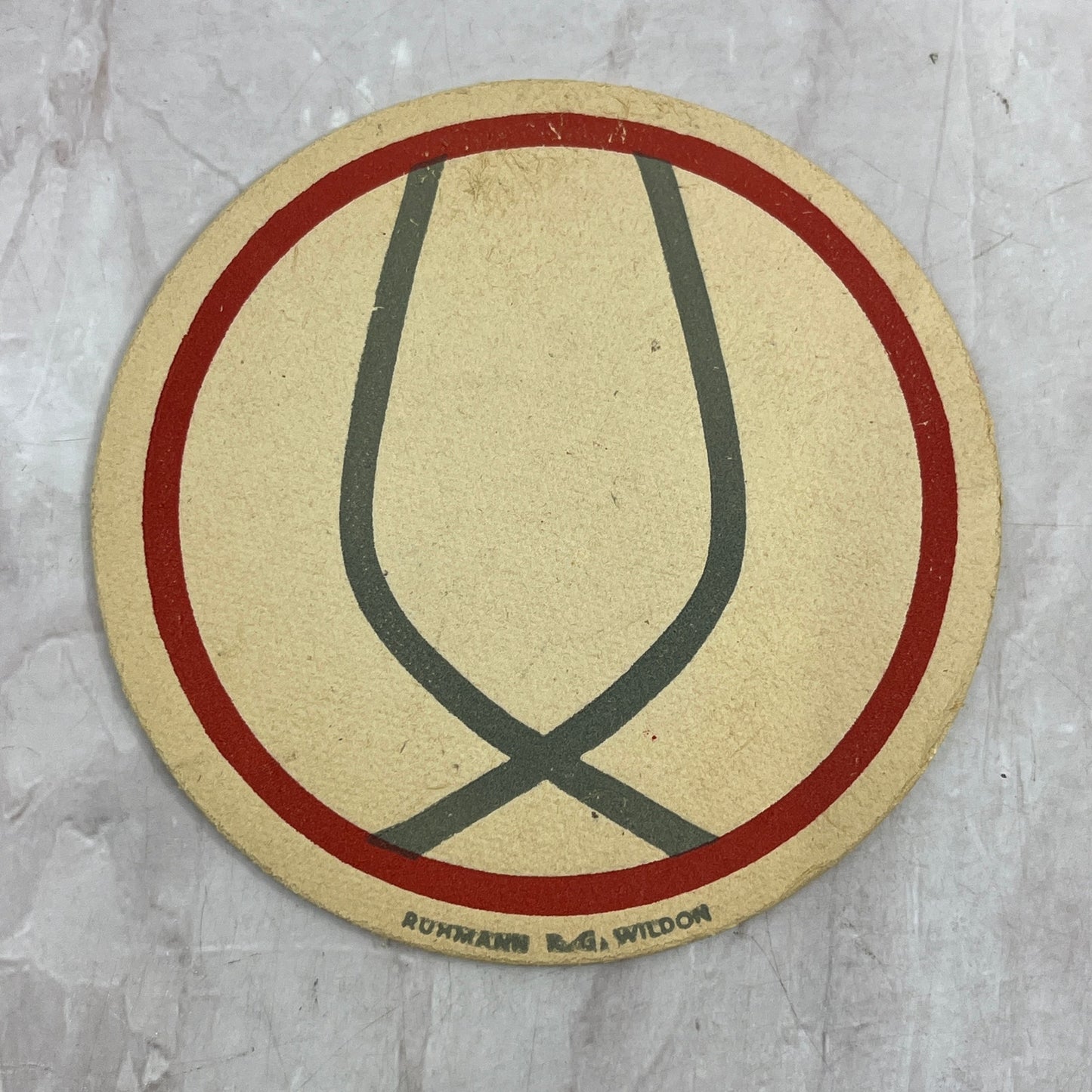Vintage Schwechater Recht Hat Er German Beer Coaster TJ5-CO1