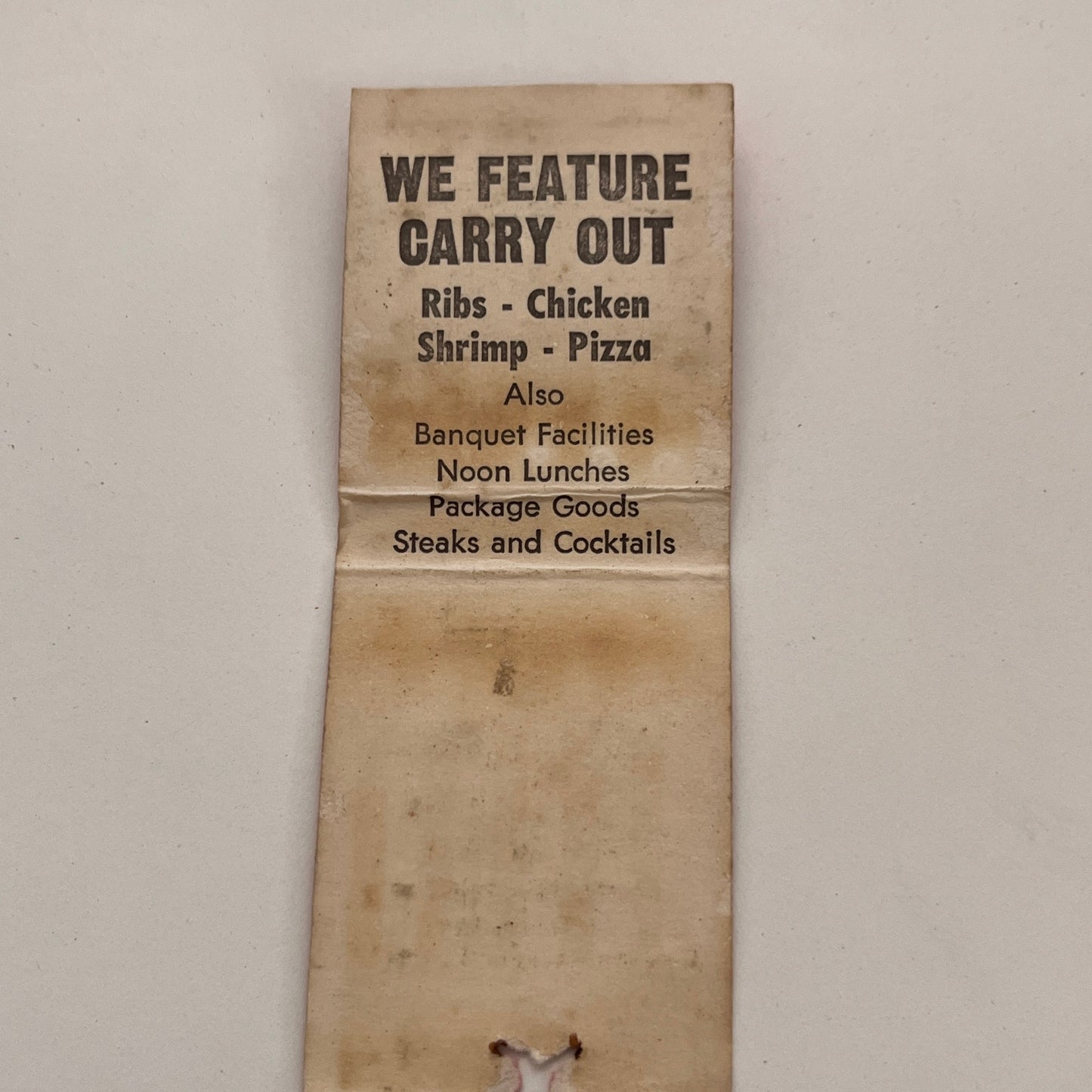 Naumi Tsetse's Covington Inn Fort Wayne IN Vintage Matchbook TB6-MB2-15