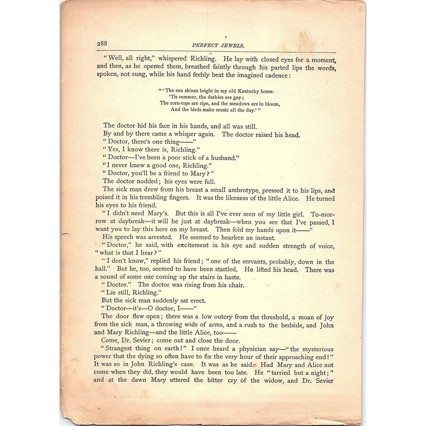 A Golden Sunset - G.W. Cable 4 Pages 1884 Poem TA5-CJ-6