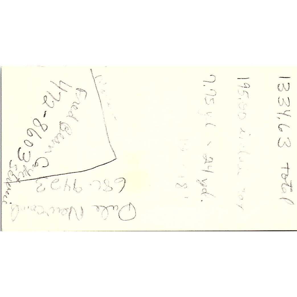 Cargill's Carpet Center David Drum Houston Texas Vintage Business Card SF3-B6