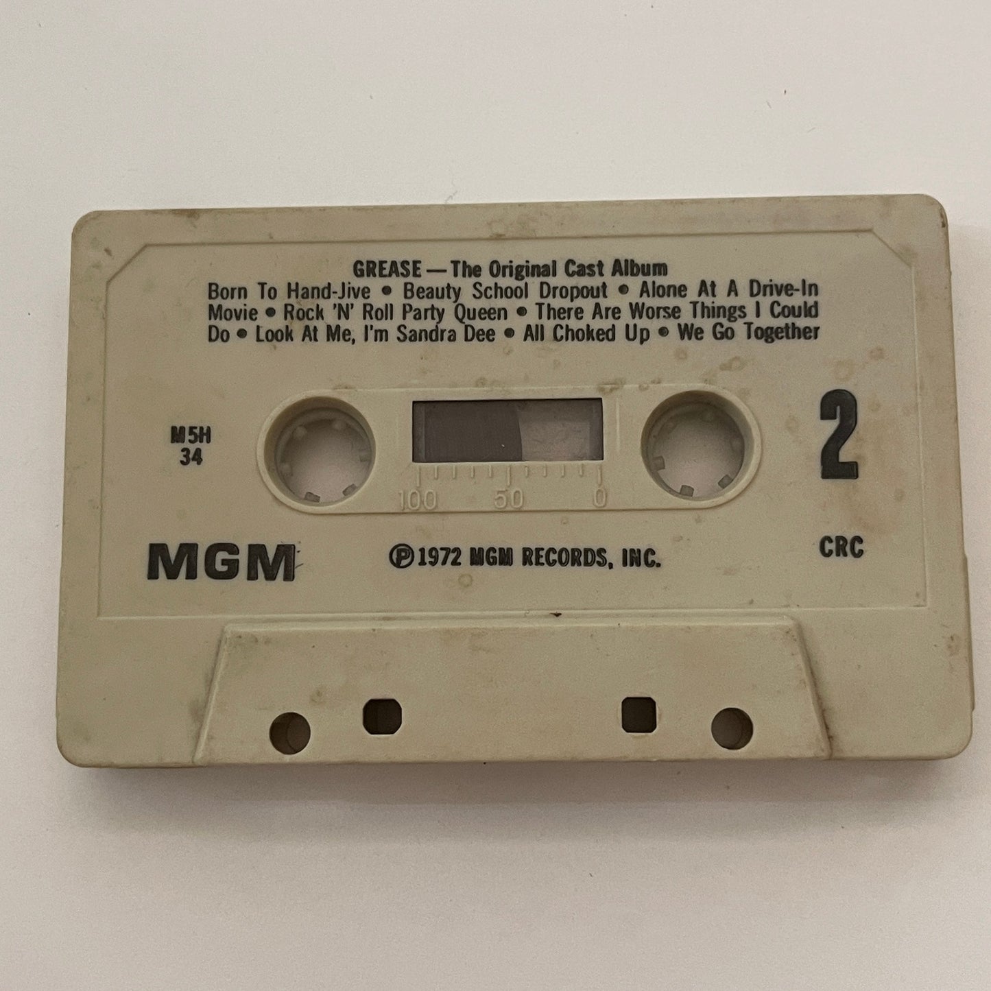 Grease - The Original Cast Album Soundtrack Cassette Tape TB6-OT2