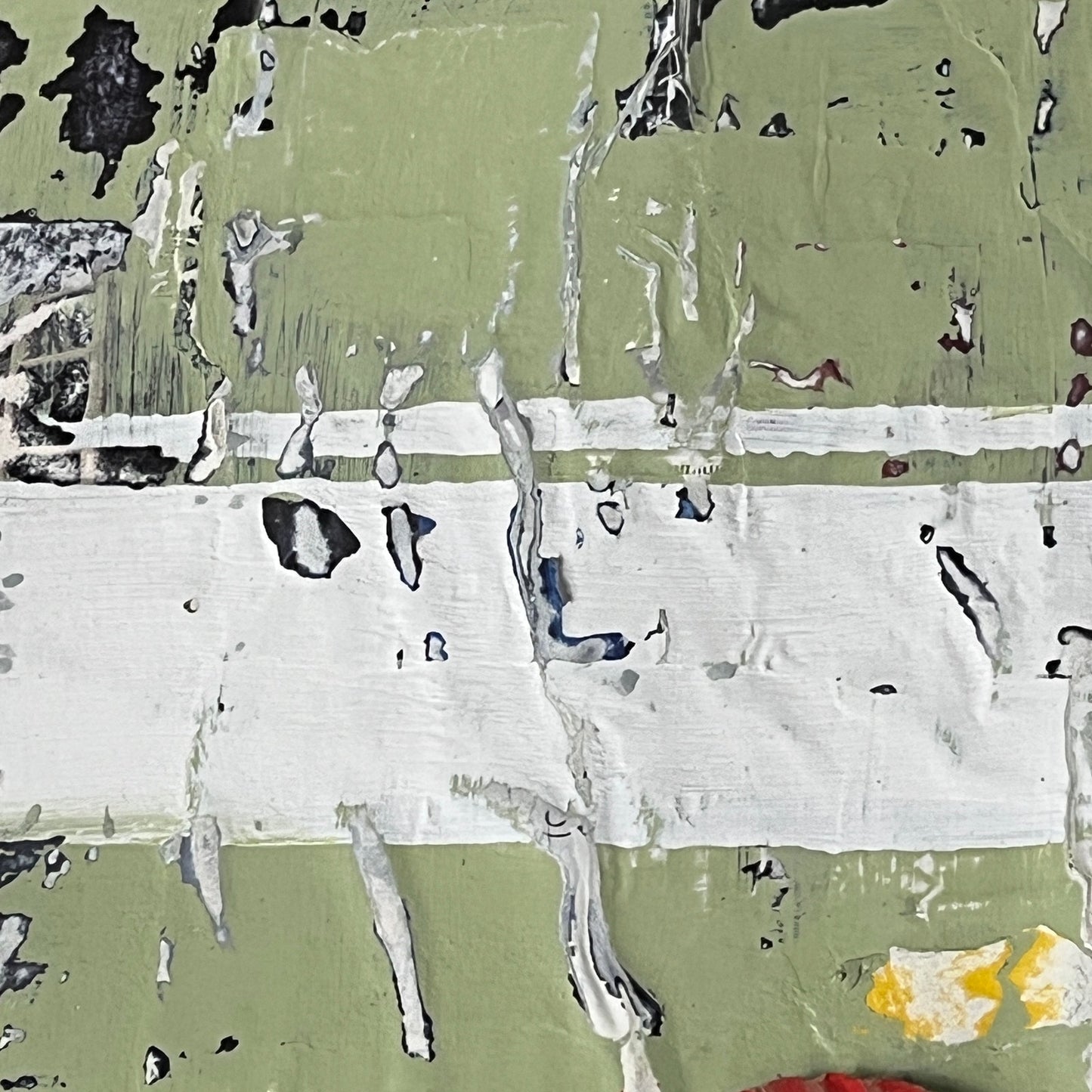 Original Mixed Media Modern Art Collage Painting 11x14 "Matrix"