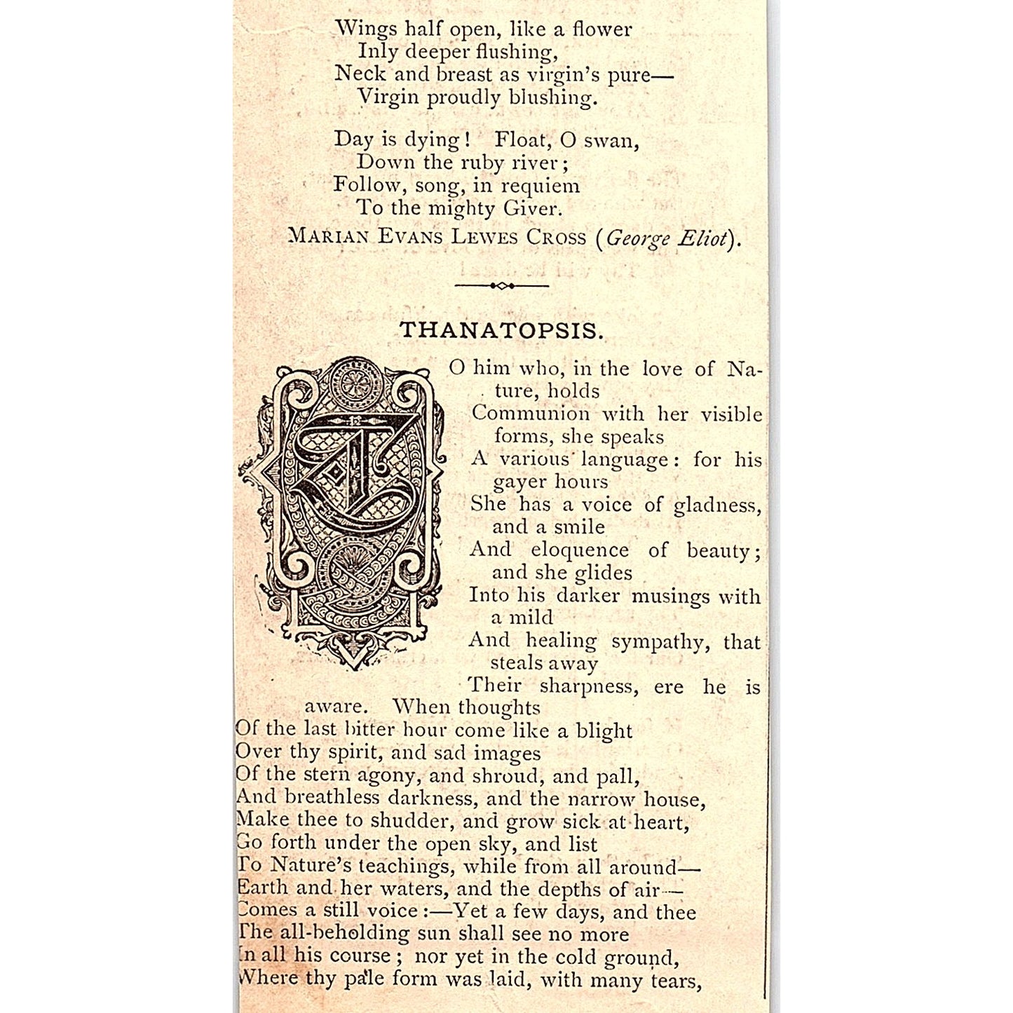 Thy Will Be Done - John Greenleaf Whittier 1884 Poem AG3-M4