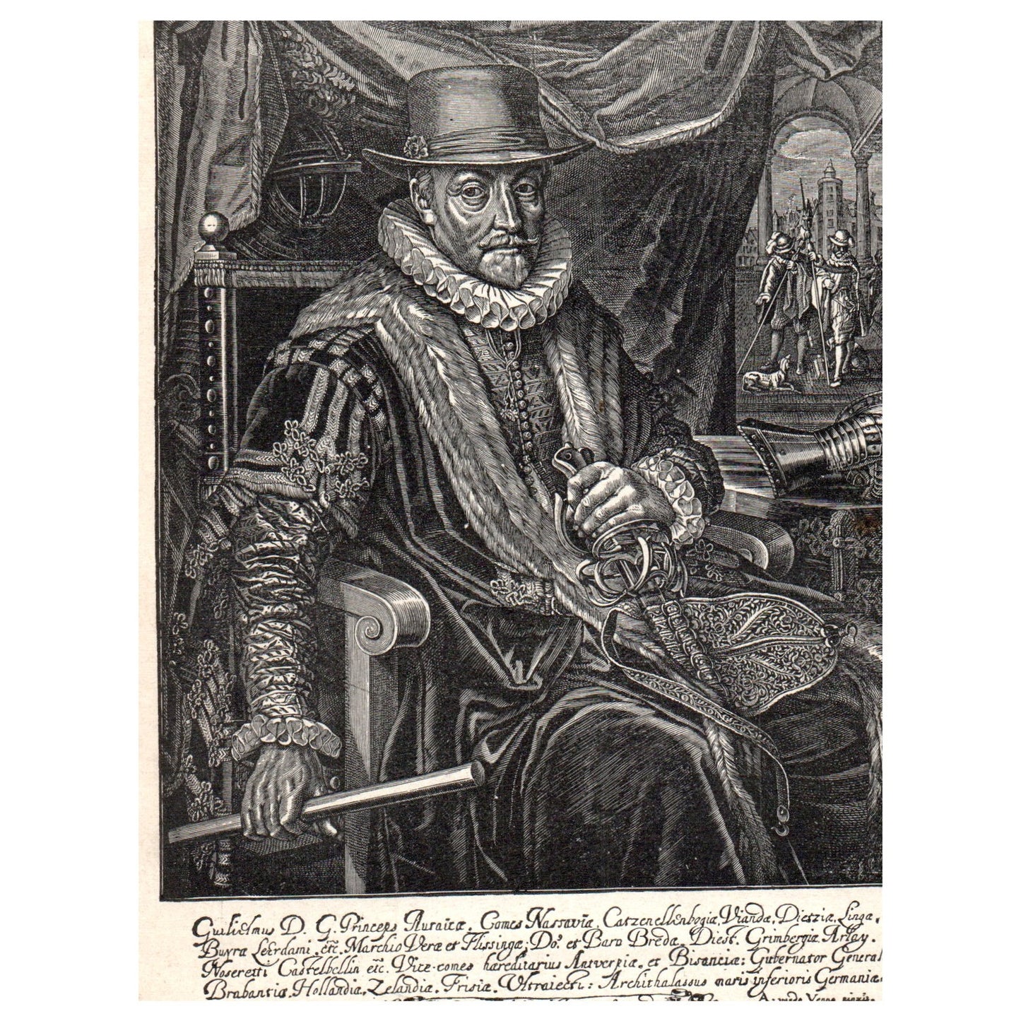 After the Capture of Maestricht 1911 Engraving Print AF5-9