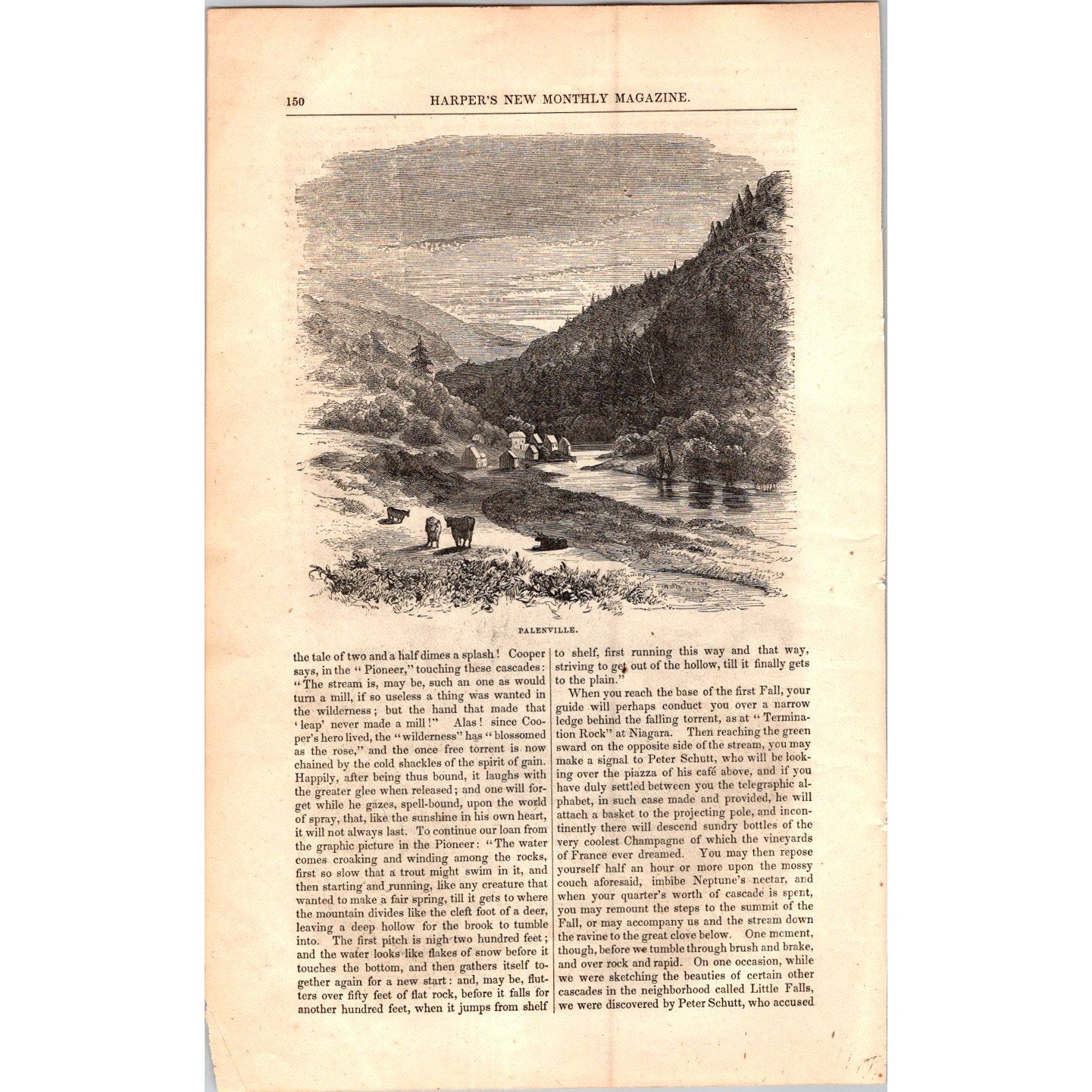 The Catskills by T. Addison Richards - 7 Pages 1854 Article I19