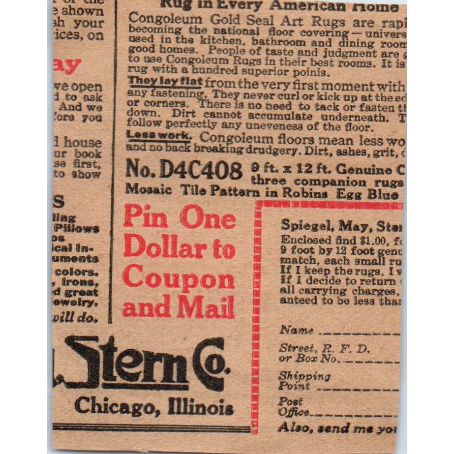 National Mfg Co Walking Crying Sleeping Doll Free Offer 1923 Magazine Ad AE1-5