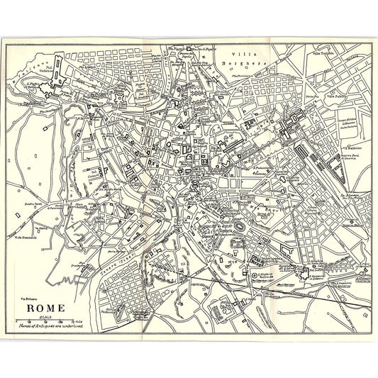 1905 Map of Rome Va. Bolosco AG4-6
