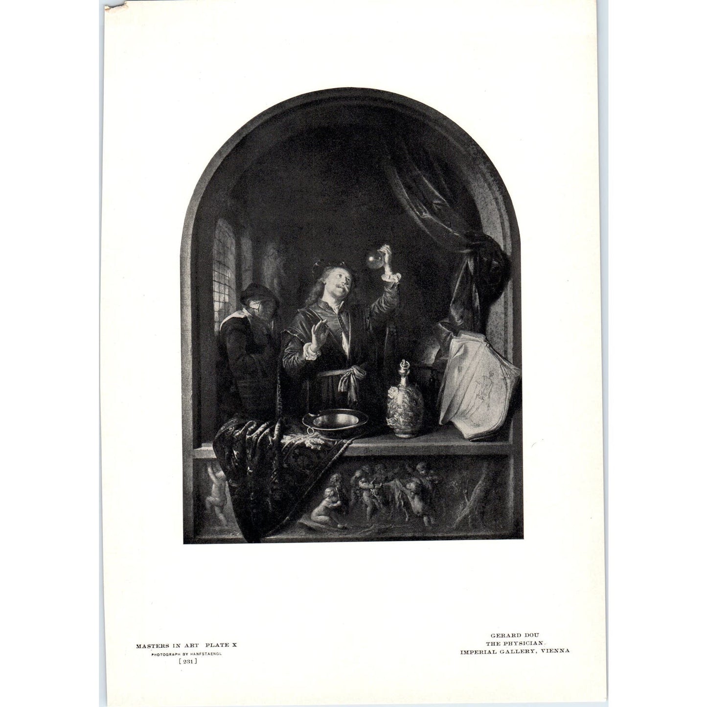 The Physician - Gerard Dou c1905 Art Print D15