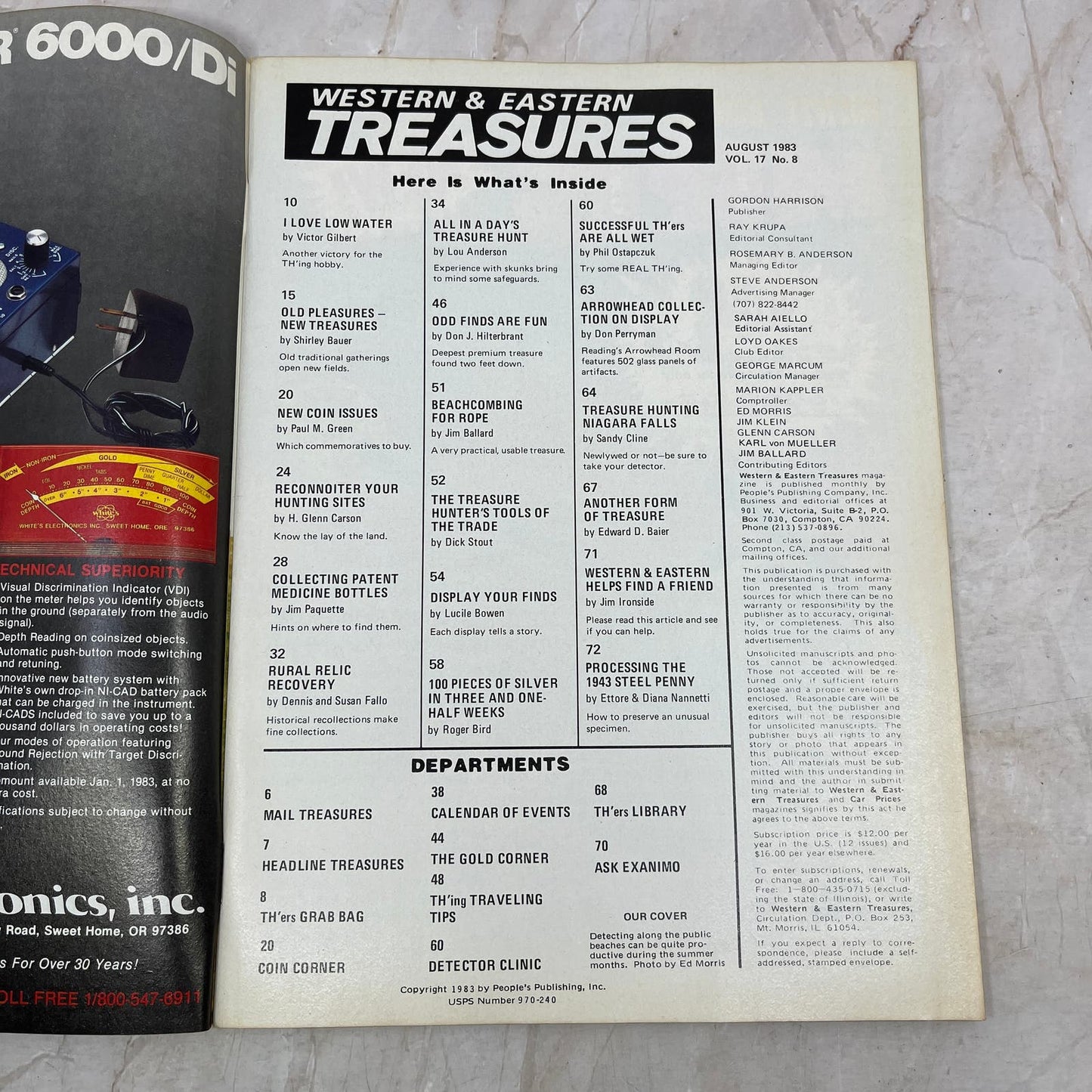 1983 August - Western & Eastern Treasures Magazine - Treasure Hunting Gold M13