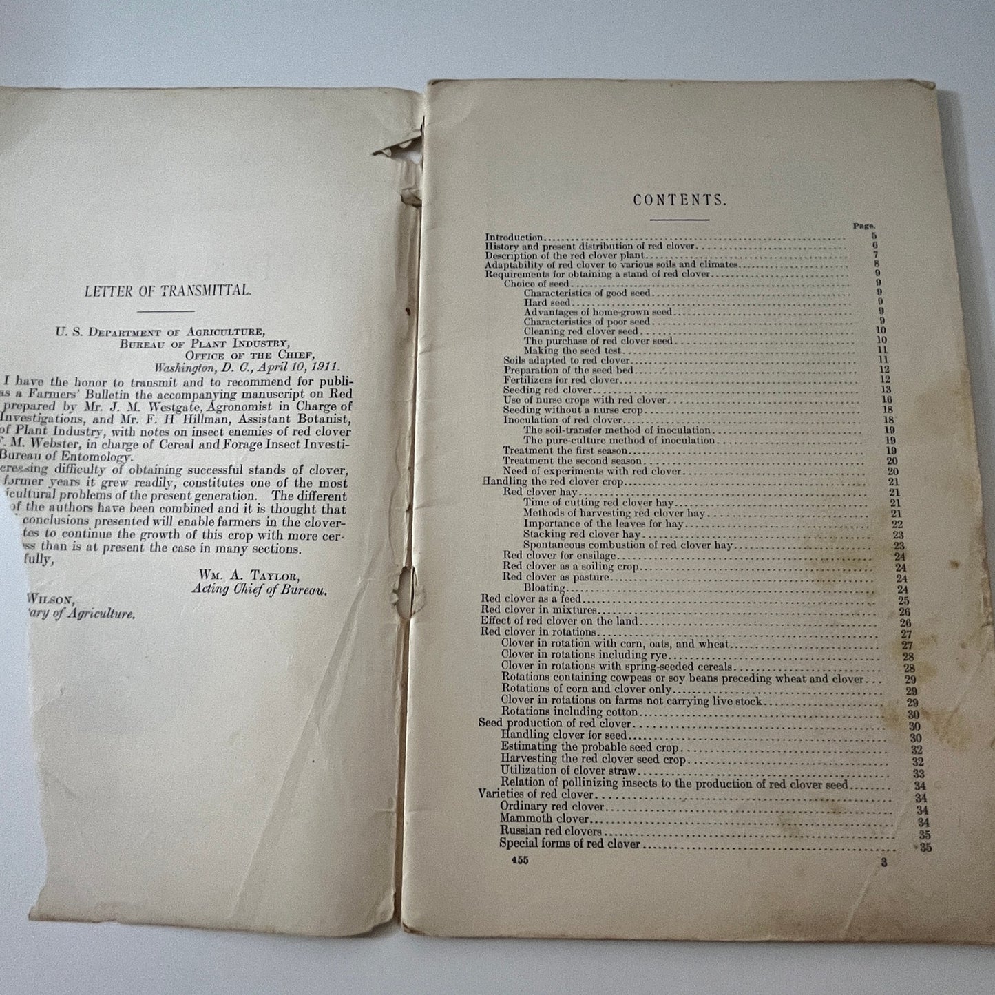 Red Clover 1915 JM Westgate FH Hillman Farming Bulletin Booklet TK2-XB2