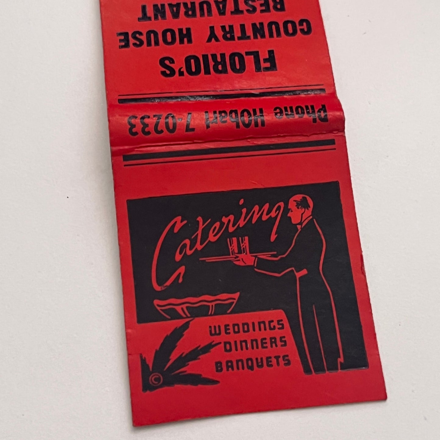 Florio's Country House Restaurant East Haven CT Vintage Matchbook Cover TB8-MB-4