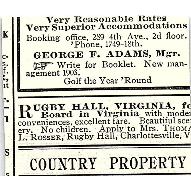 Alma Springs Sanitarium Alma Michigan 1903 Ad AF8-S25